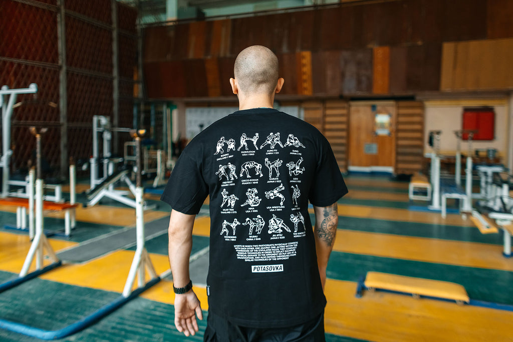 T-SHIRT MARTIALS ARTS BLACK