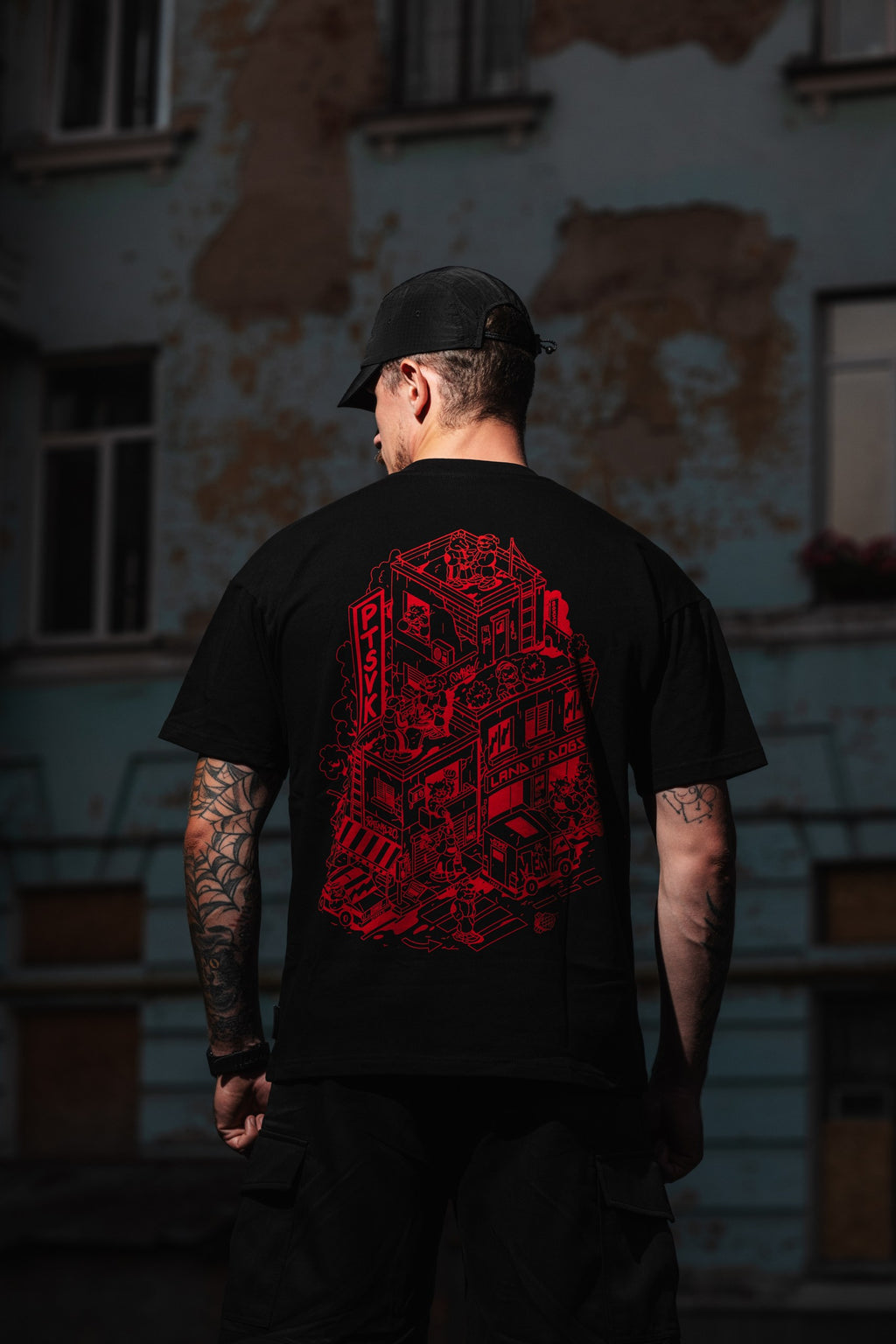 T-SHIRT DOGS LAND BLACK