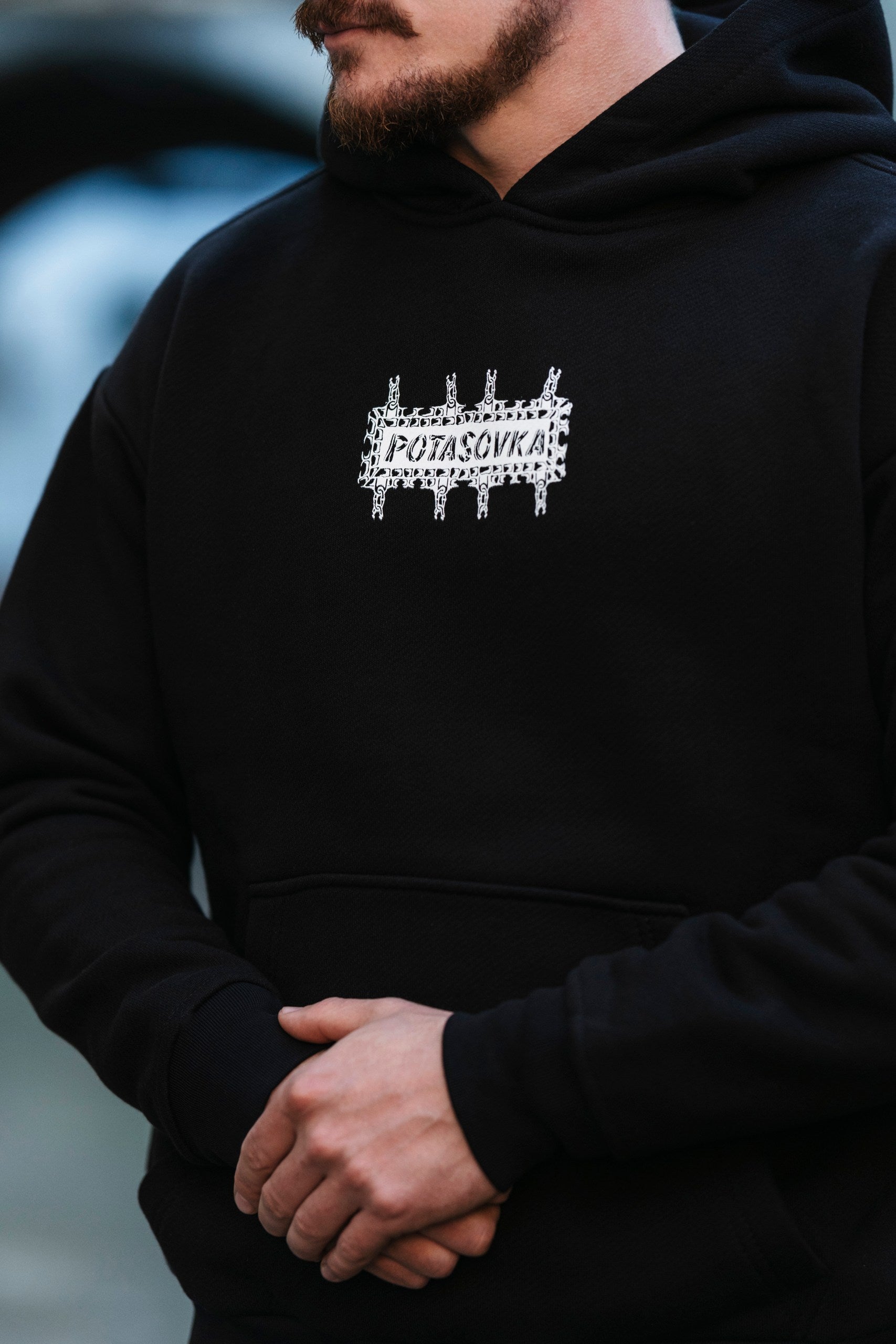 HOODIE KNIGHT FIGHT BLACK