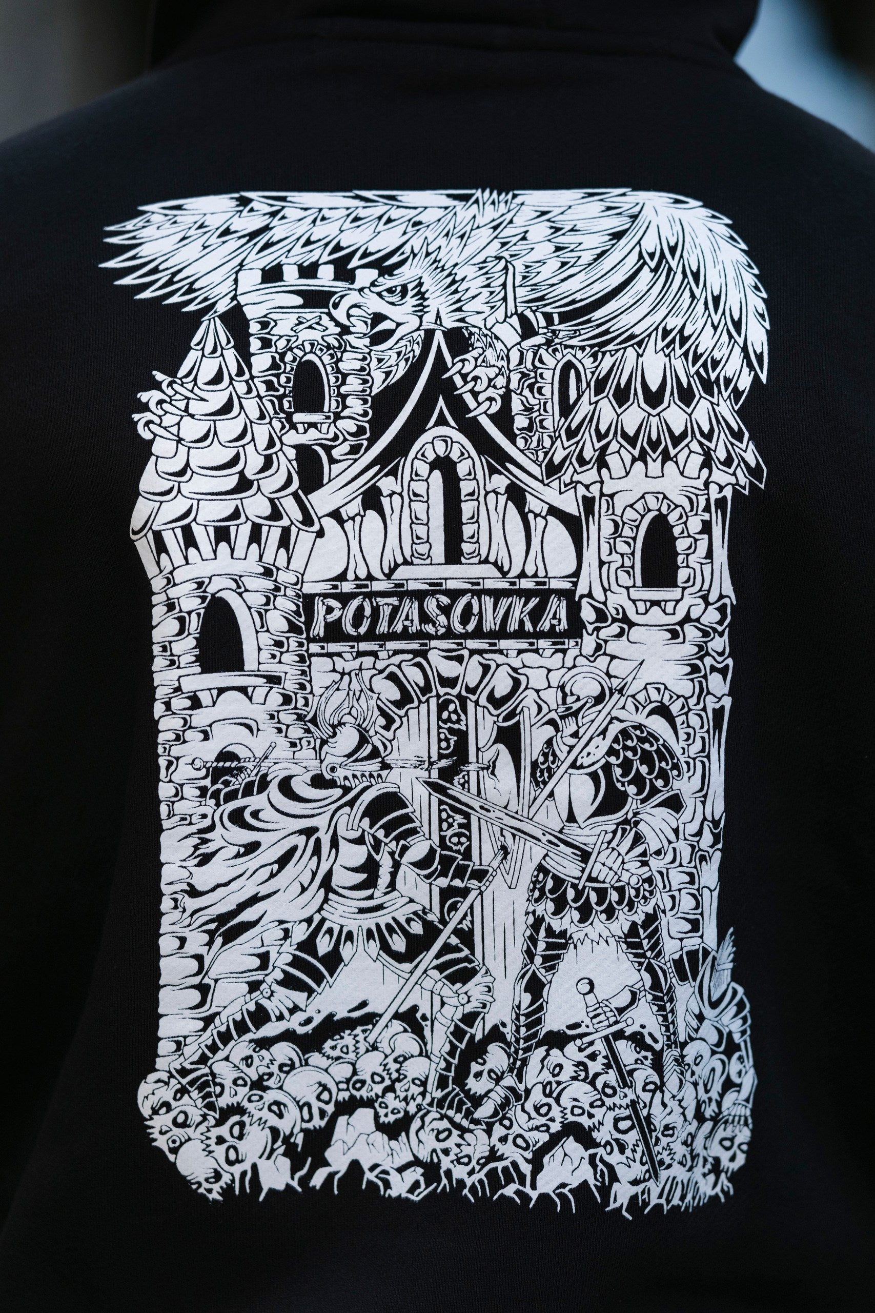 HOODIE KNIGHT FIGHT BLACK