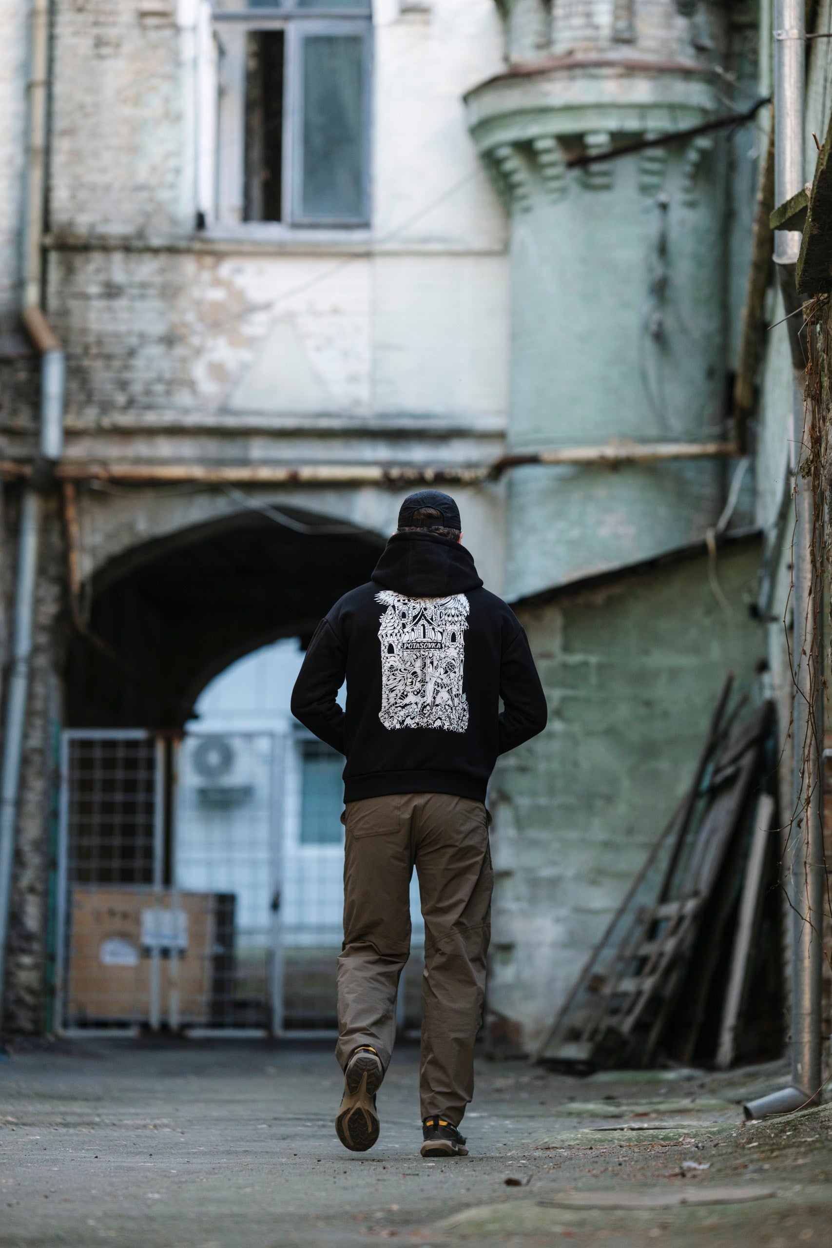 HOODIE KNIGHT FIGHT BLACK