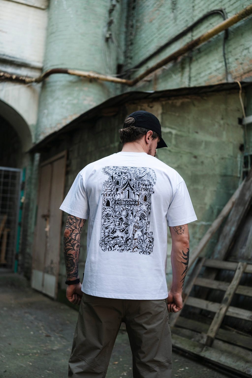 T-SHIRT KNIGHT FIGHT WHITE