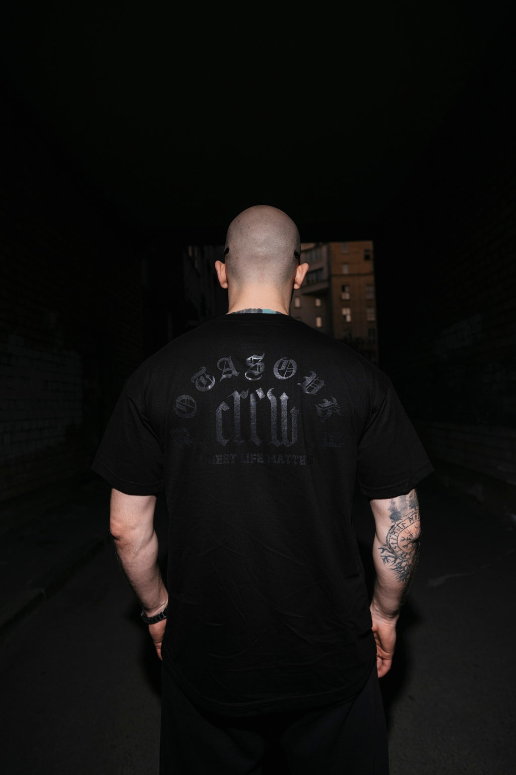T-SHIRT CREW BLACK