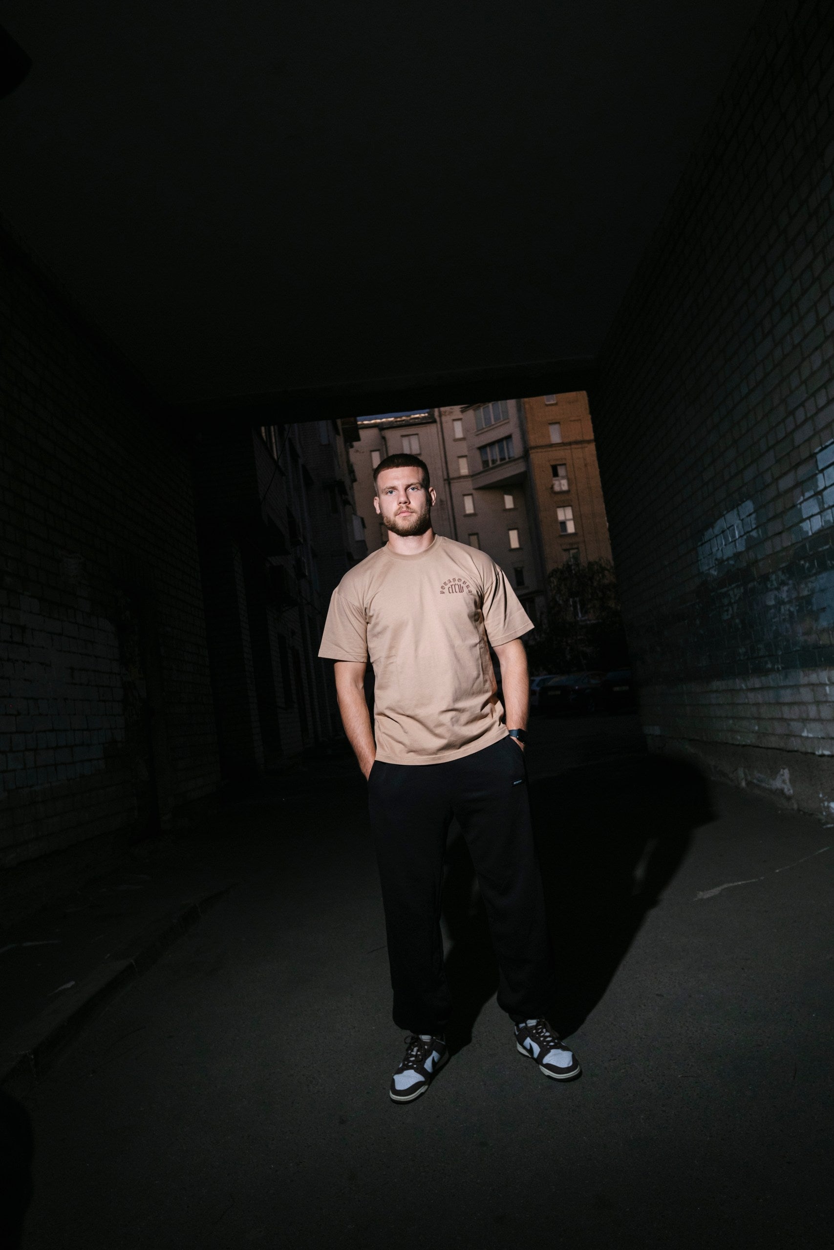 T-SHIRT CREW CAPPUCCINO