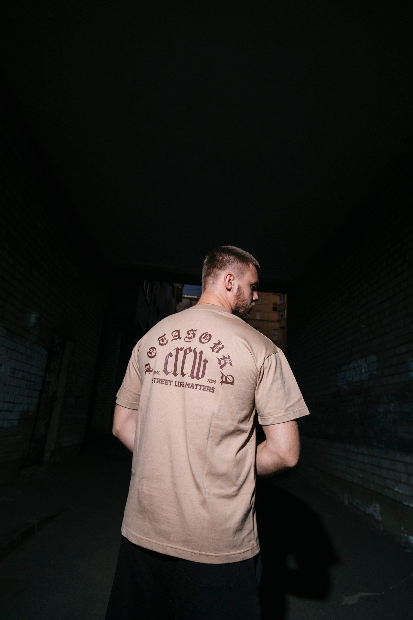 T-SHIRT CREW CAPPUCCINO