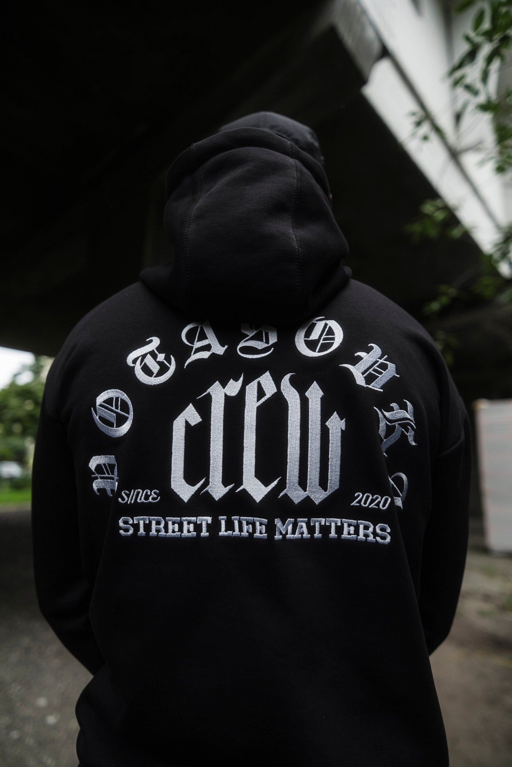 HOODIE CREW BLACK