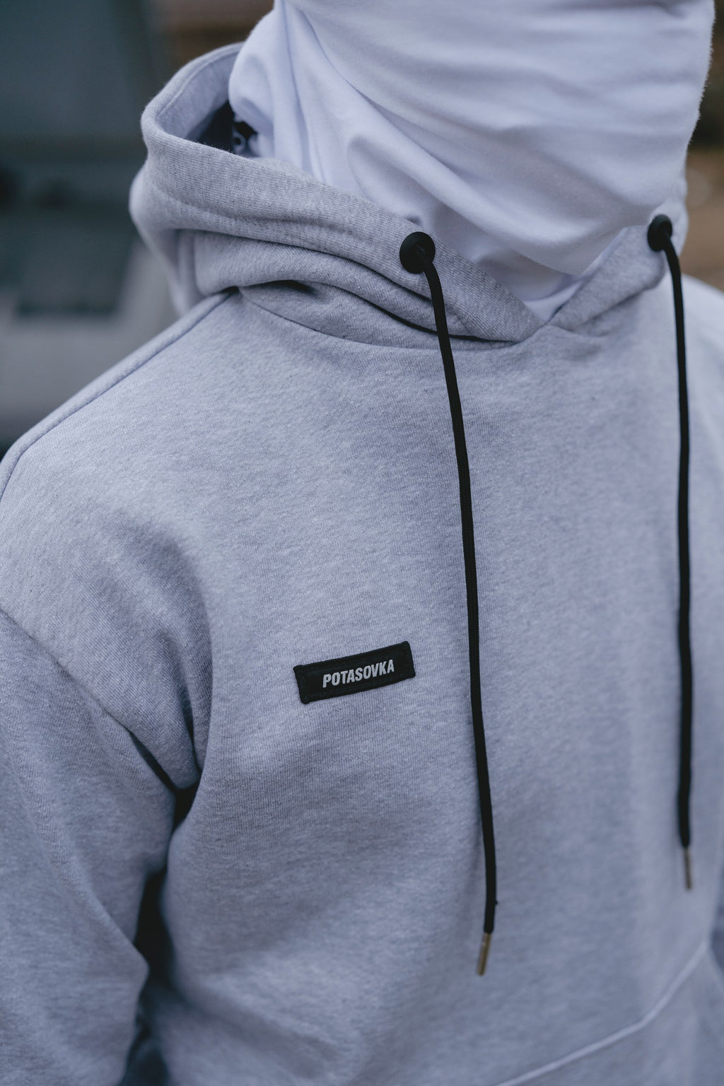 HOODIE LOGO GREY