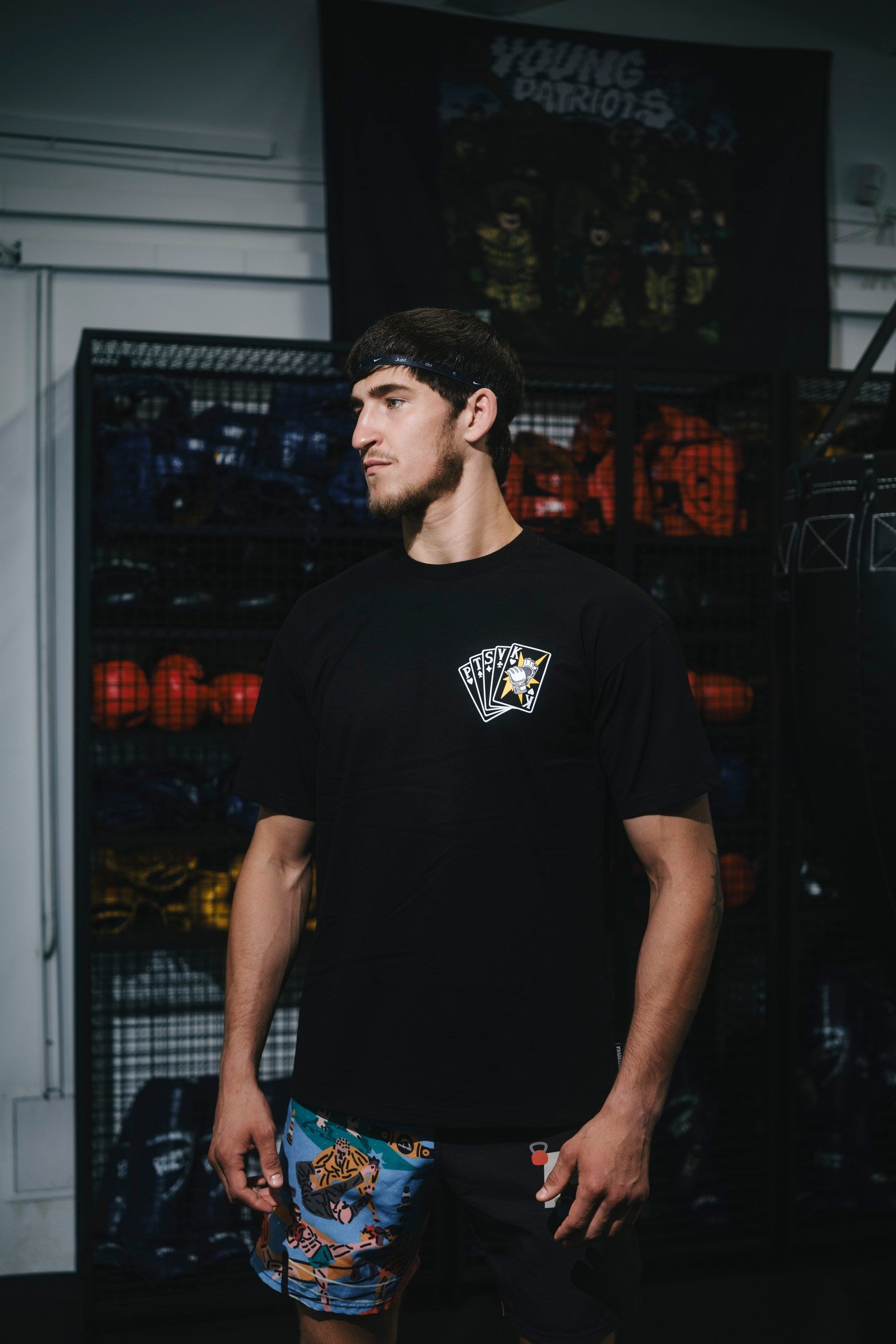 T-SHIRT OCTAGON KING BLACK