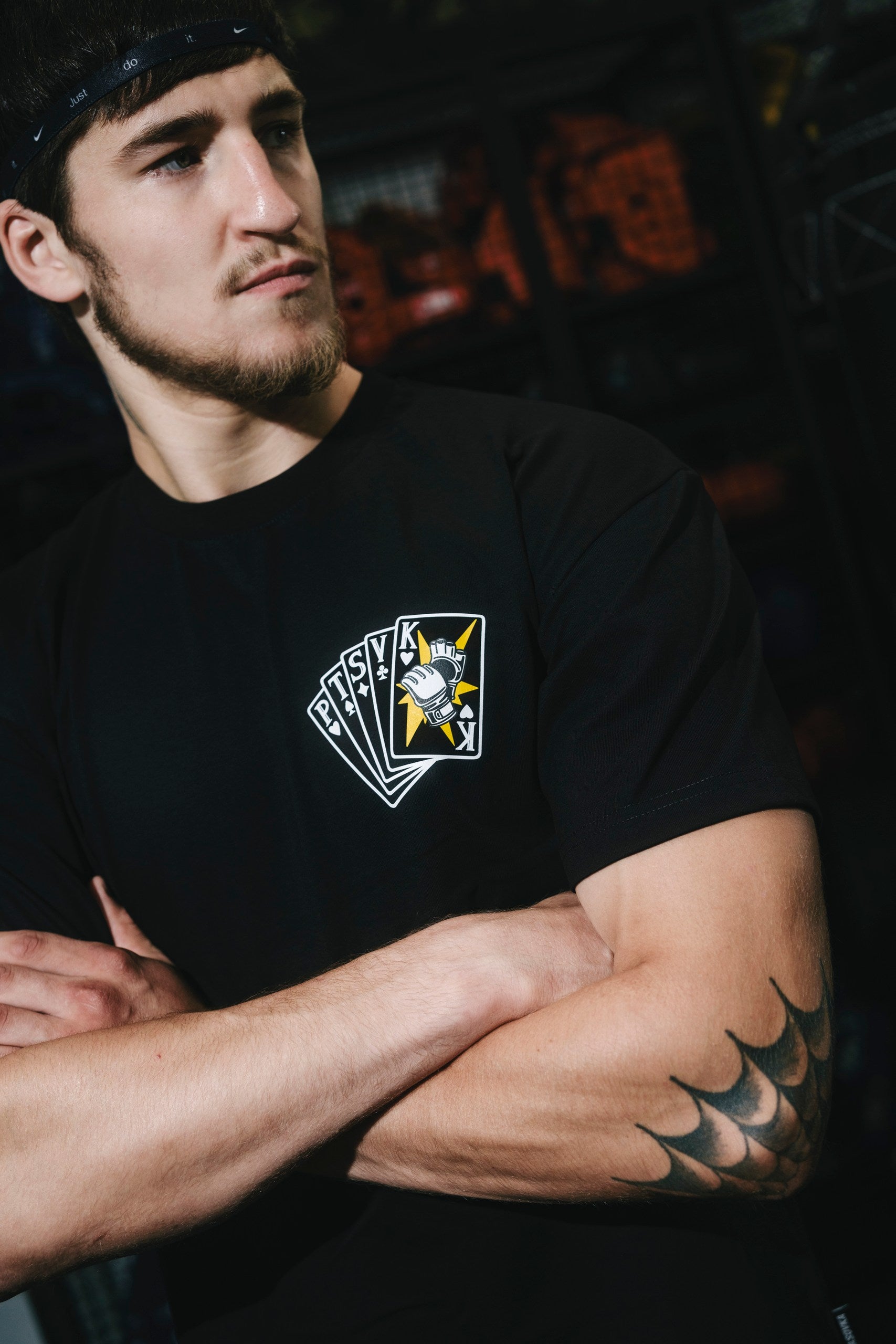 T-SHIRT OCTAGON KING BLACK