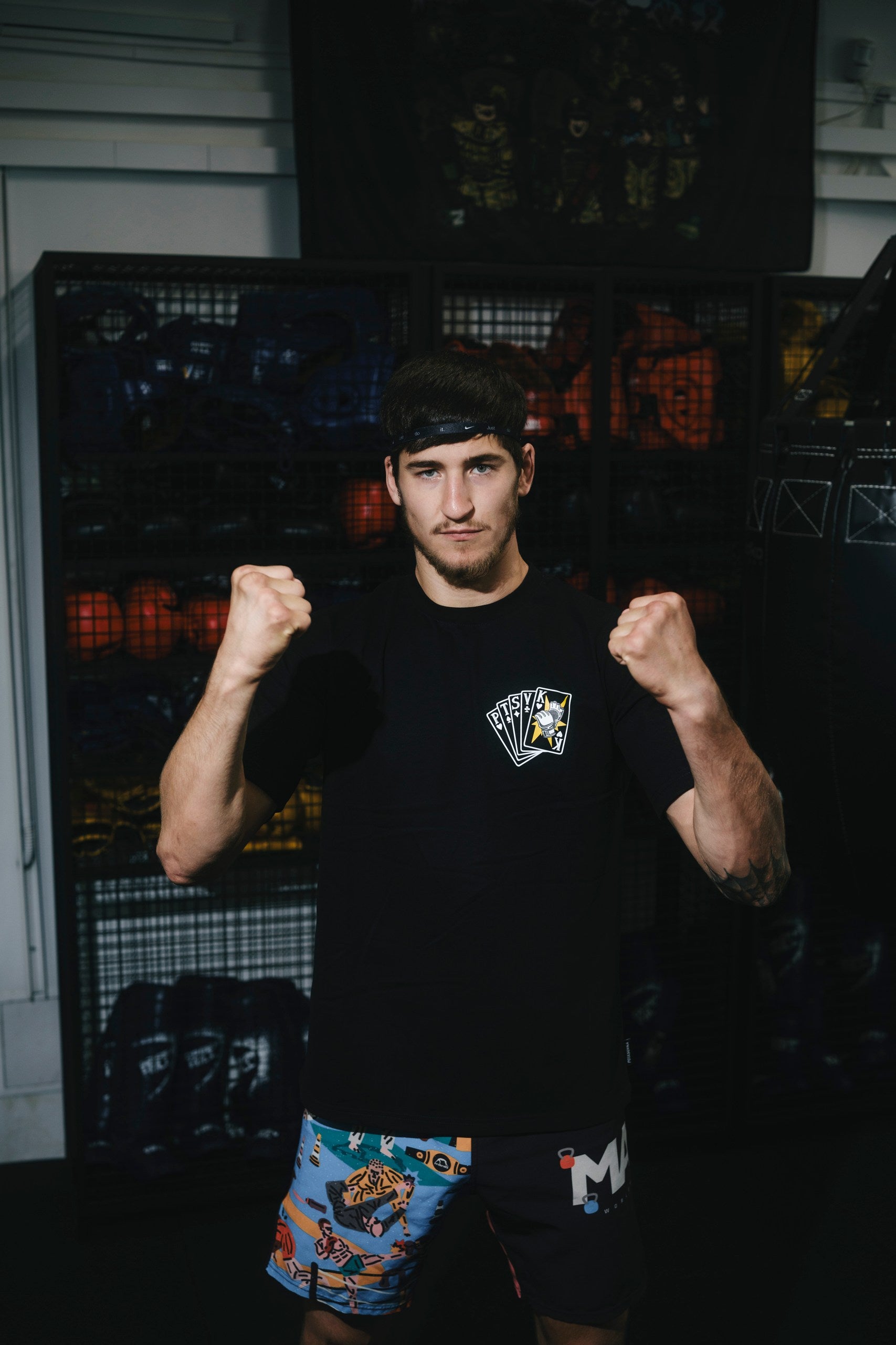 T-SHIRT OCTAGON KING BLACK