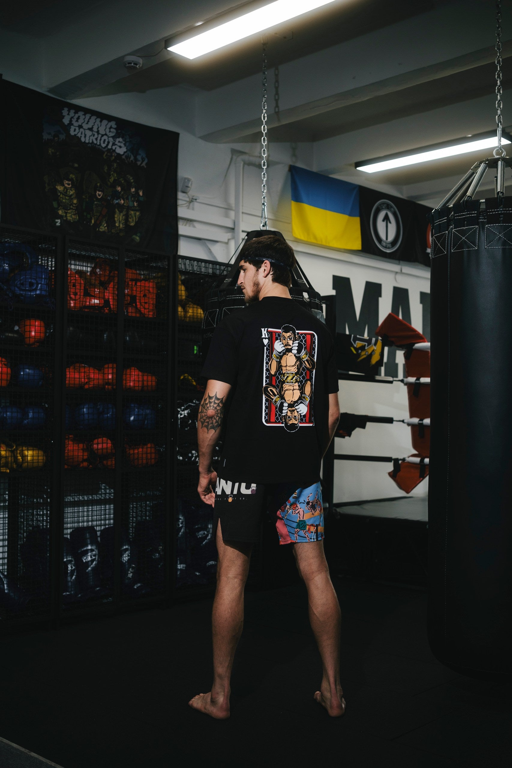 T-SHIRT OCTAGON KING BLACK