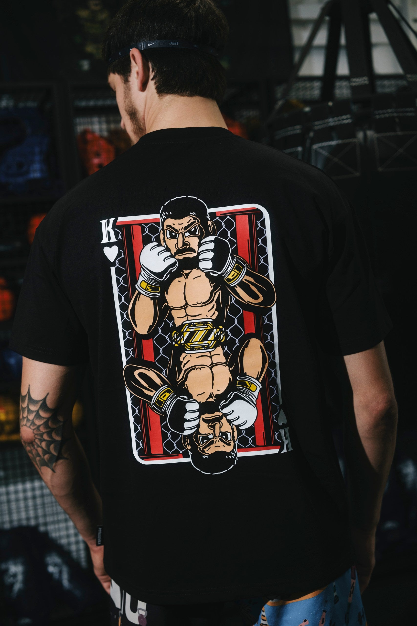 T-SHIRT OCTAGON KING BLACK