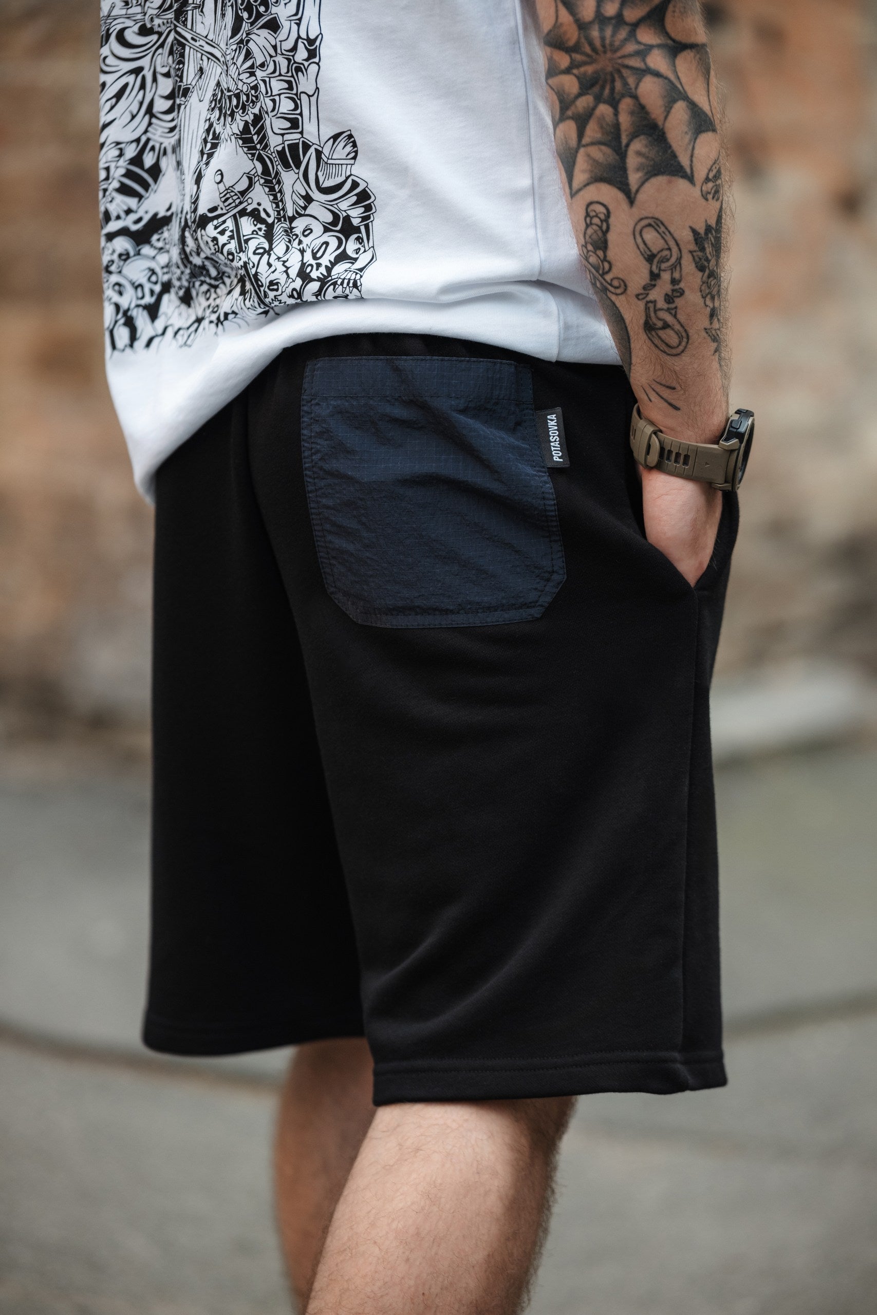 SHORTS LOGO NYLON POCKETS