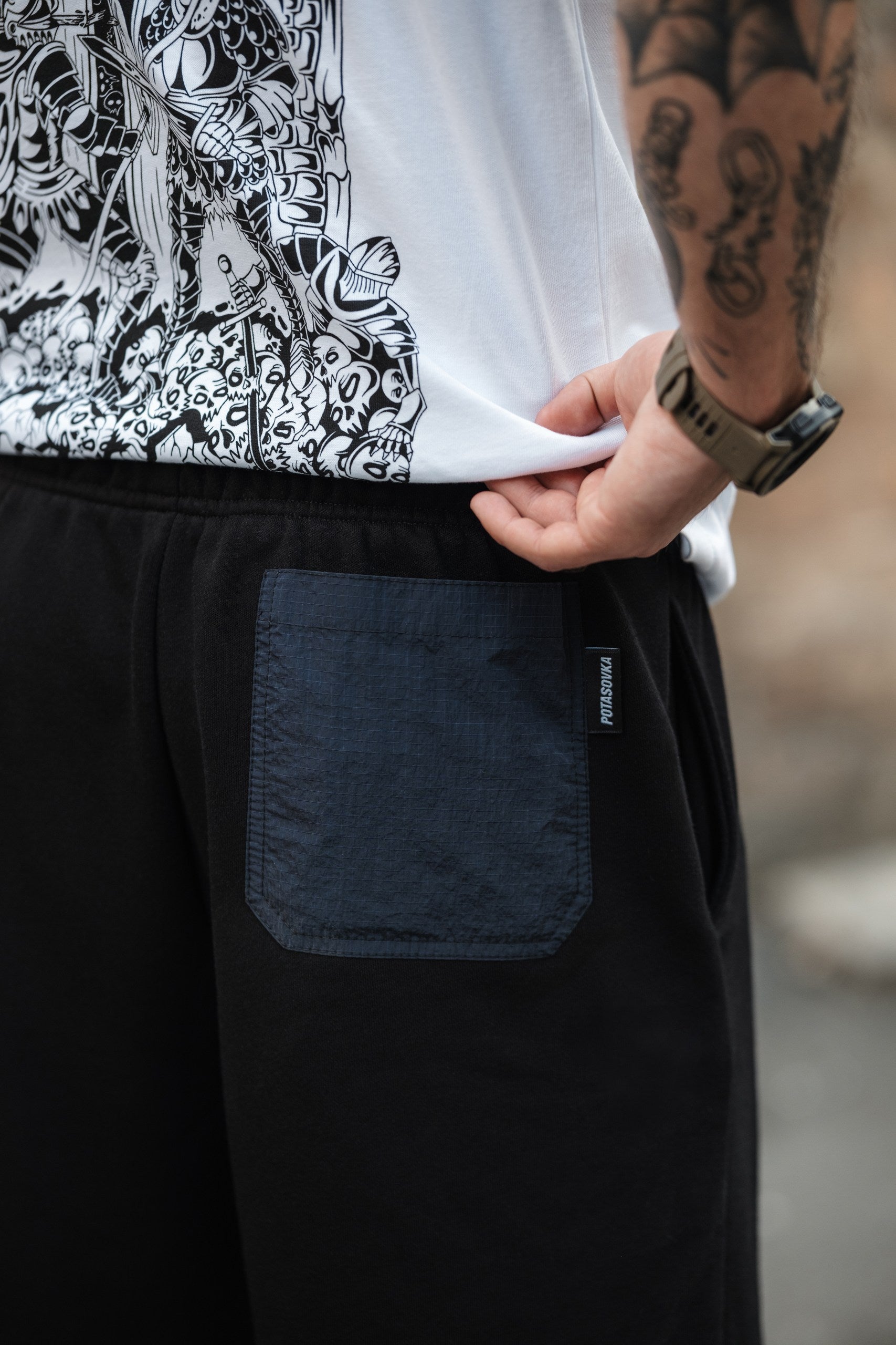 SHORTS LOGO NYLON POCKETS