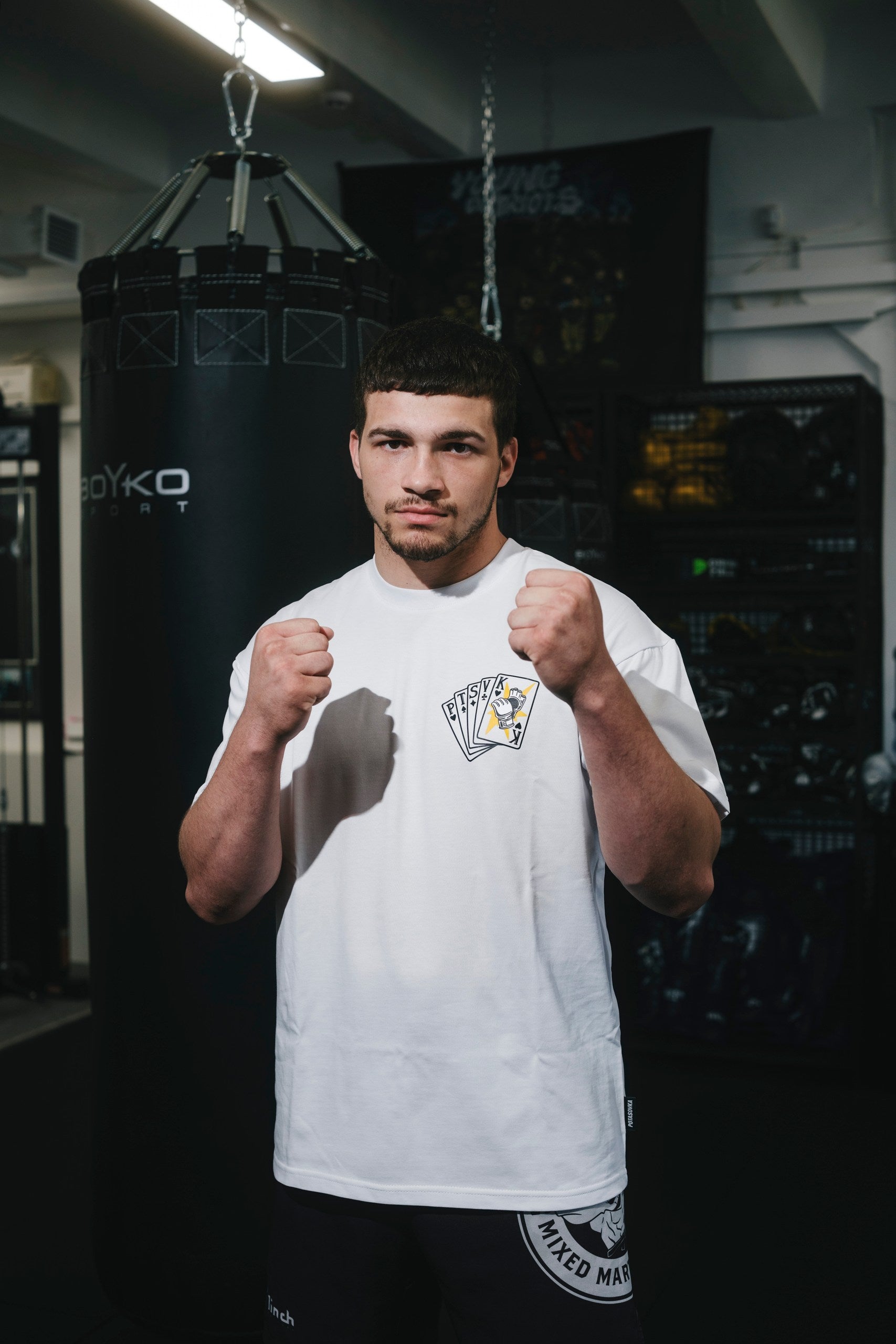 T-SHIRT OCTAGON KING WHITE