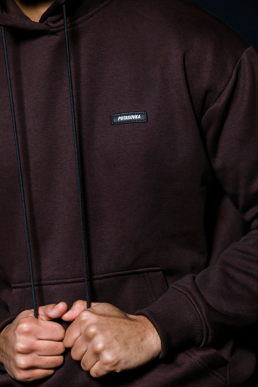 BROWN FLEECE TRACKSUIT LOGO 2.0