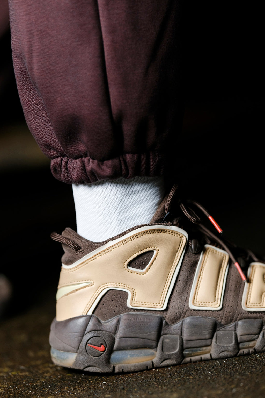 BROWN FLEECE TRACKSUIT LOGO 2.0