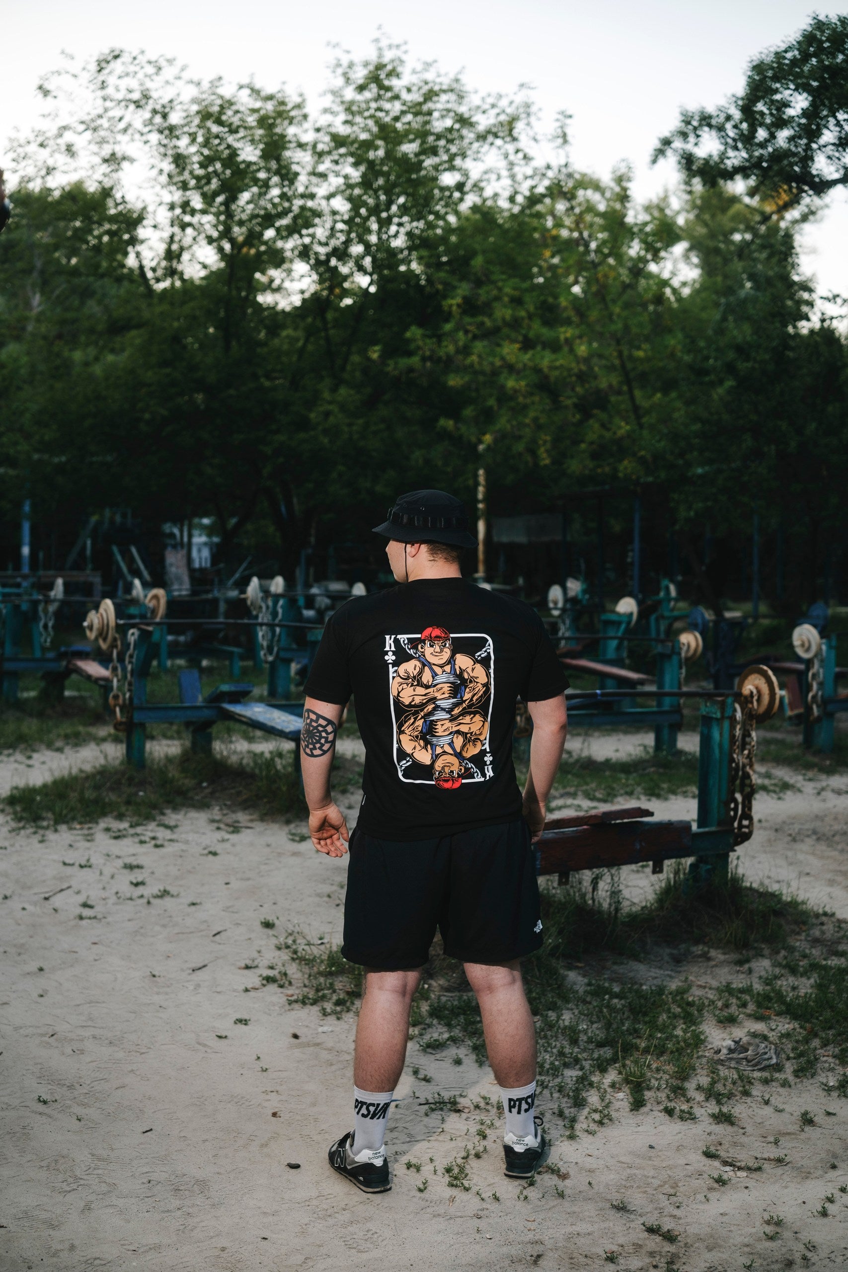 T-SHIRT GYM KING BLACK