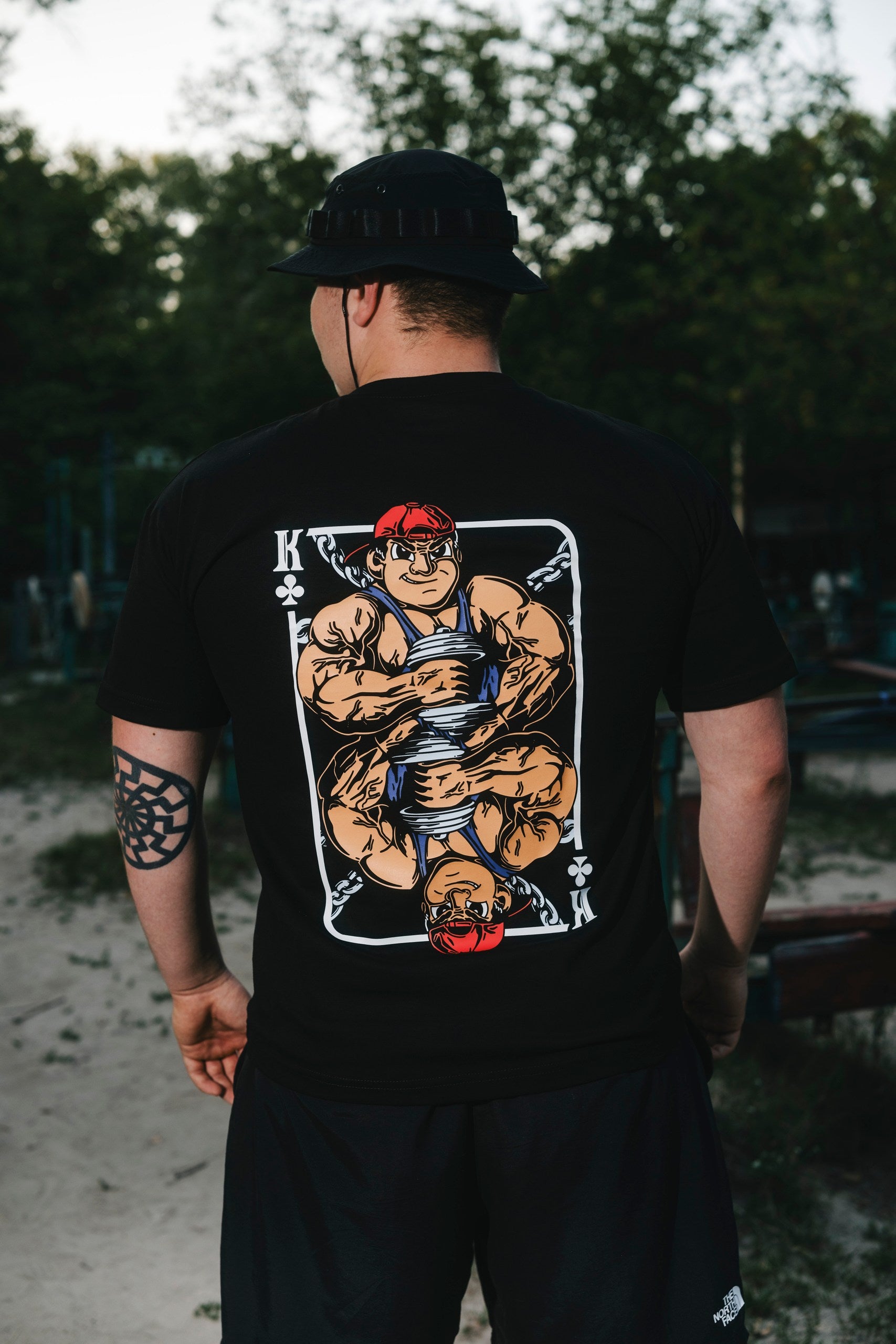 T-SHIRT GYM KING BLACK