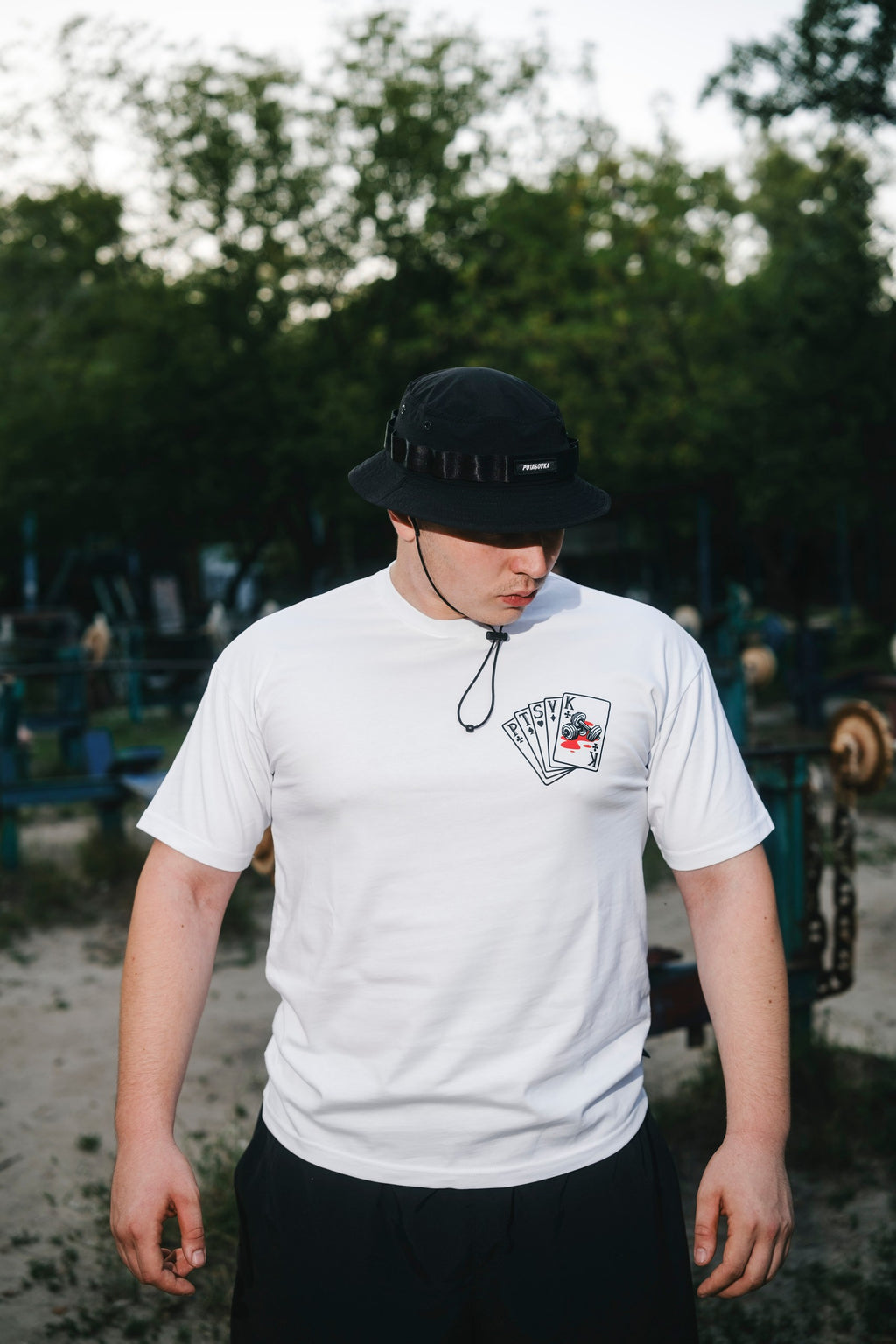 T-SHIRT GYM KING WHITE