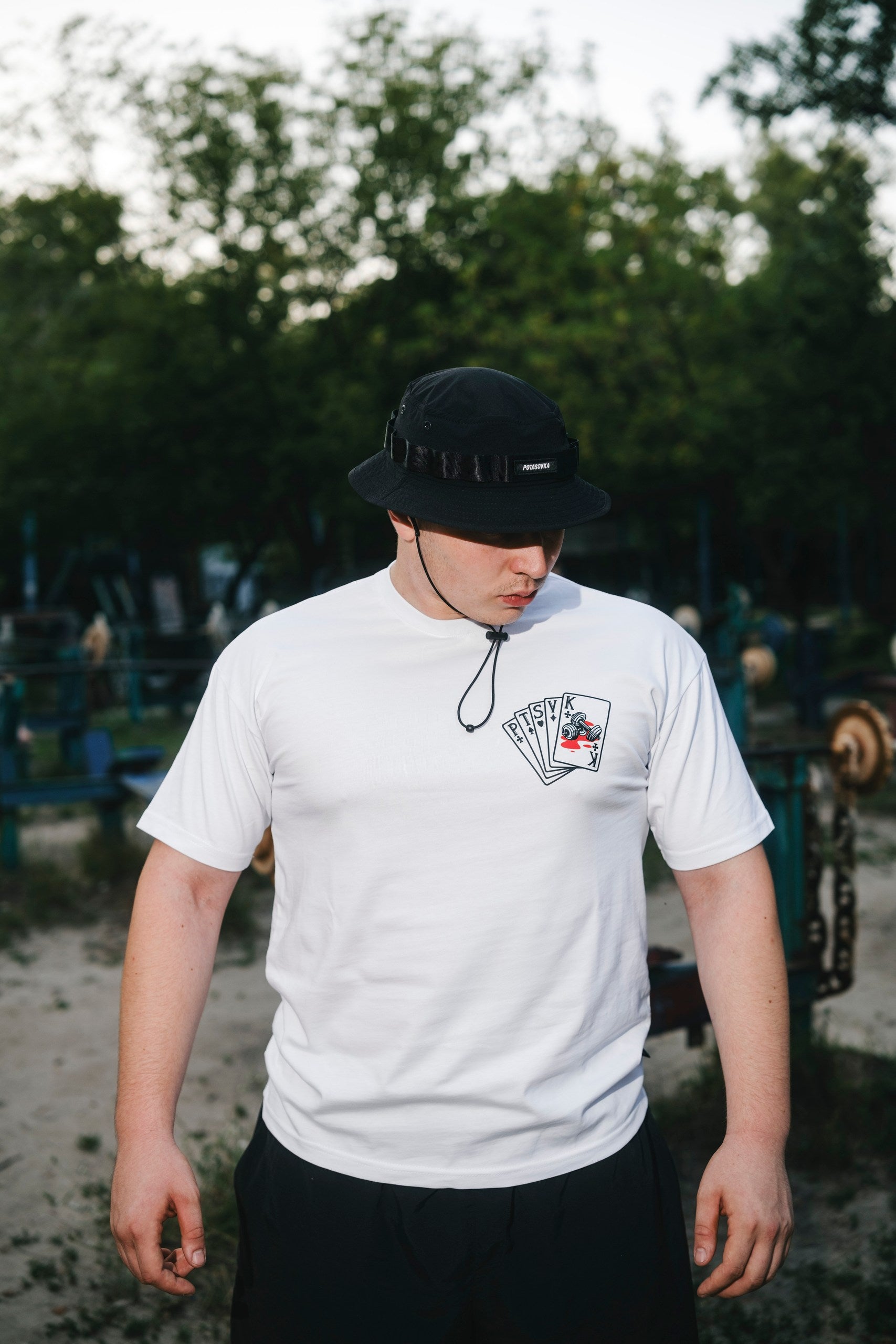 T-SHIRT GYM KING WHITE