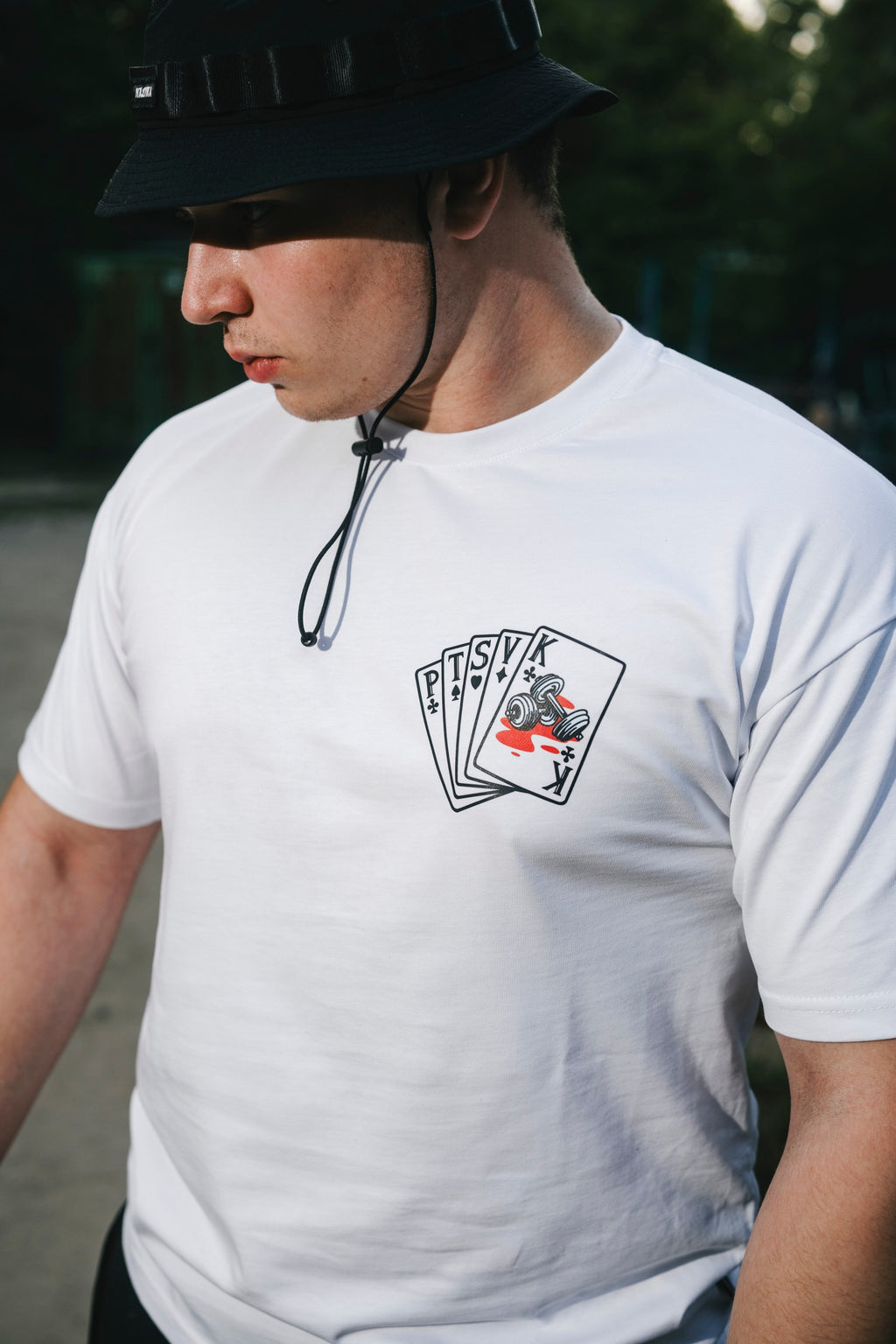 T-SHIRT GYM KING WHITE