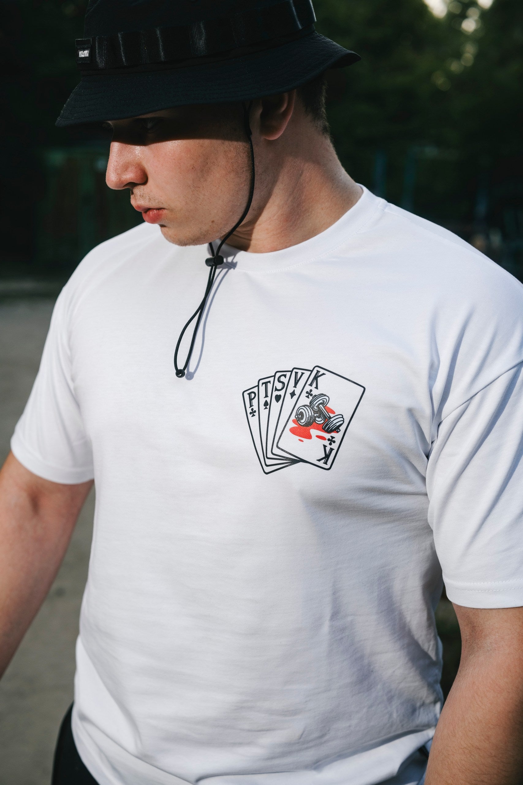 T-SHIRT GYM KING WHITE