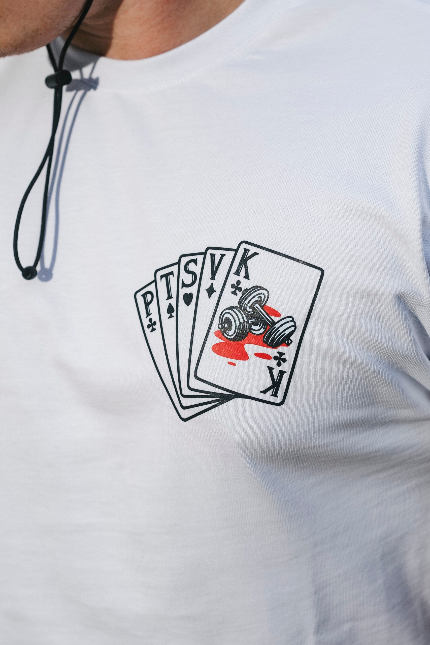 T-SHIRT GYM KING WHITE