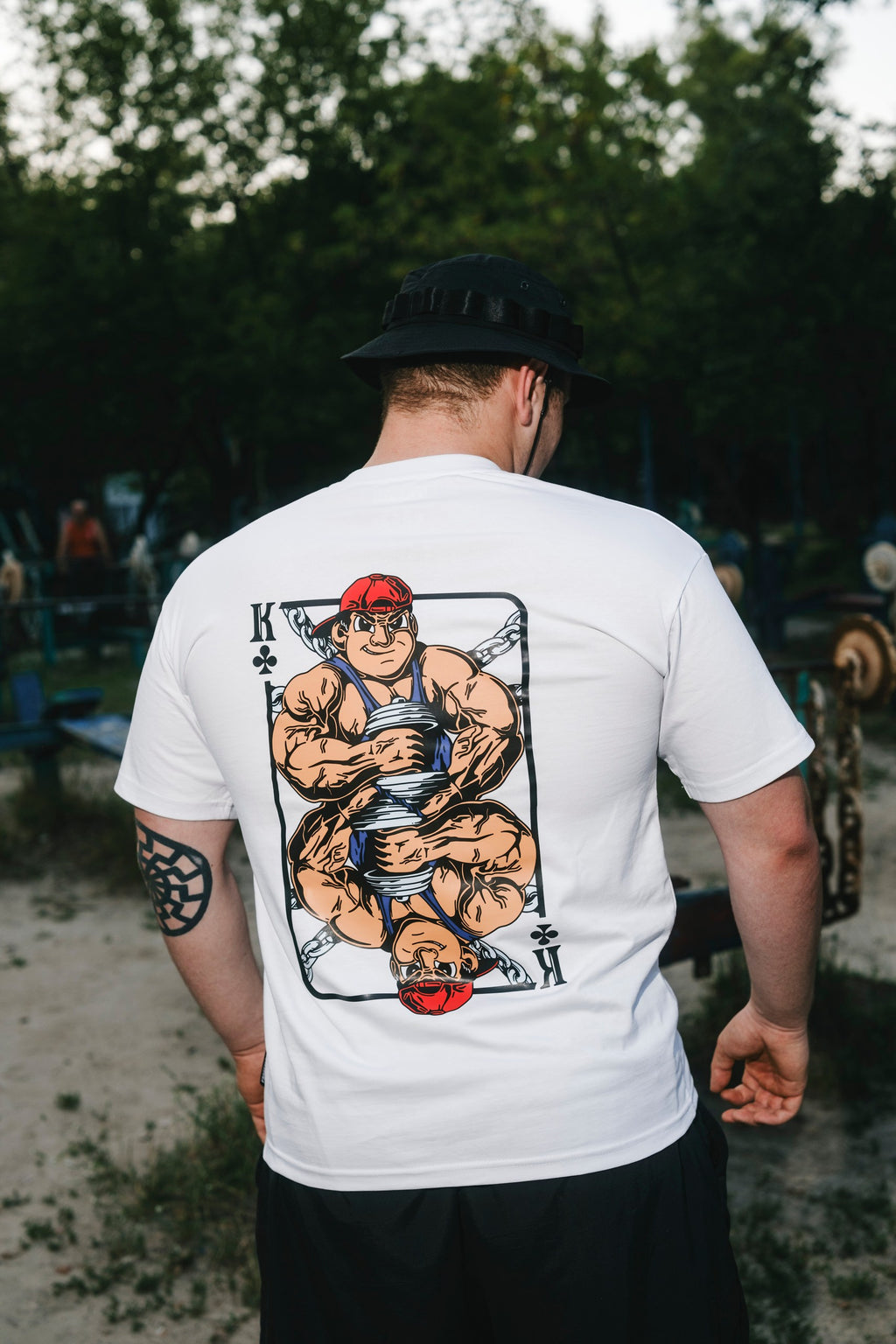 T-SHIRT GYM KING WHITE