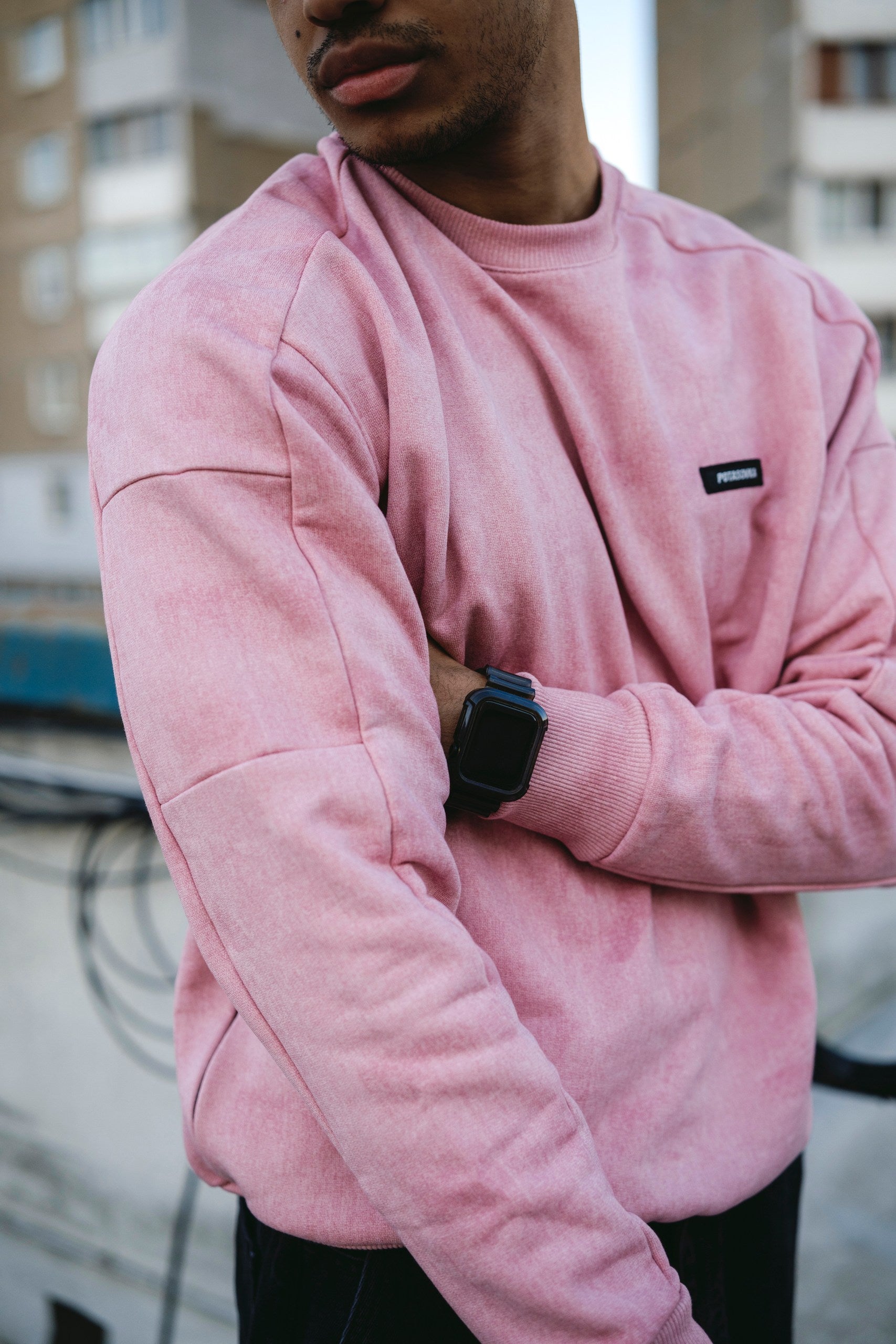 SWEATSHIRT LOGO PINK