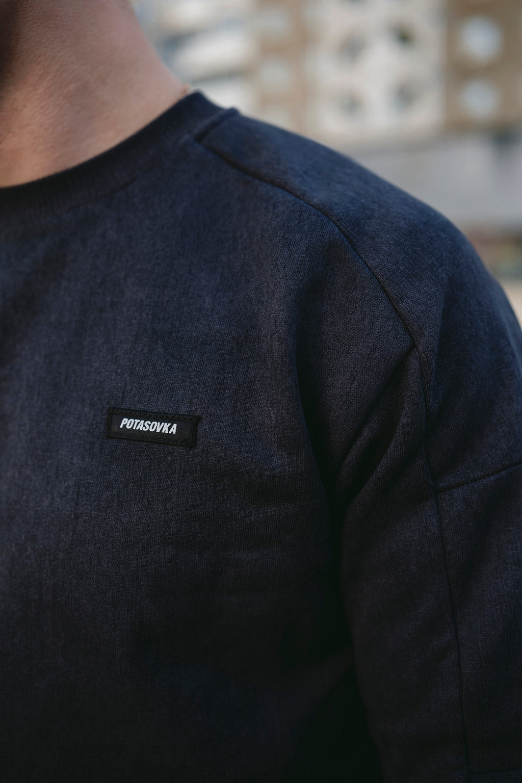 SWEATSHIRT LOGO ANTHRACITE