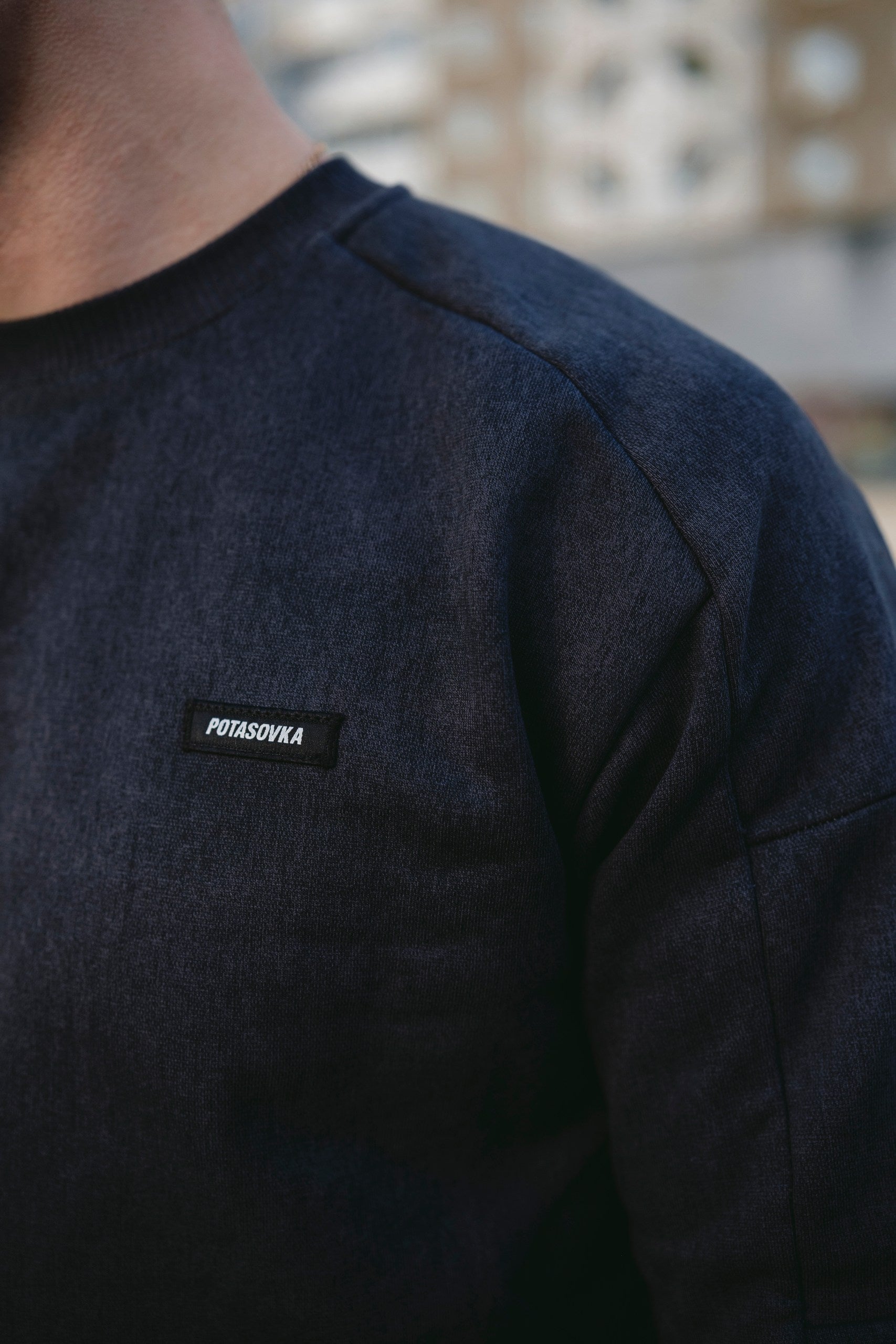 SWEATSHIRT LOGO ANTHRACITE