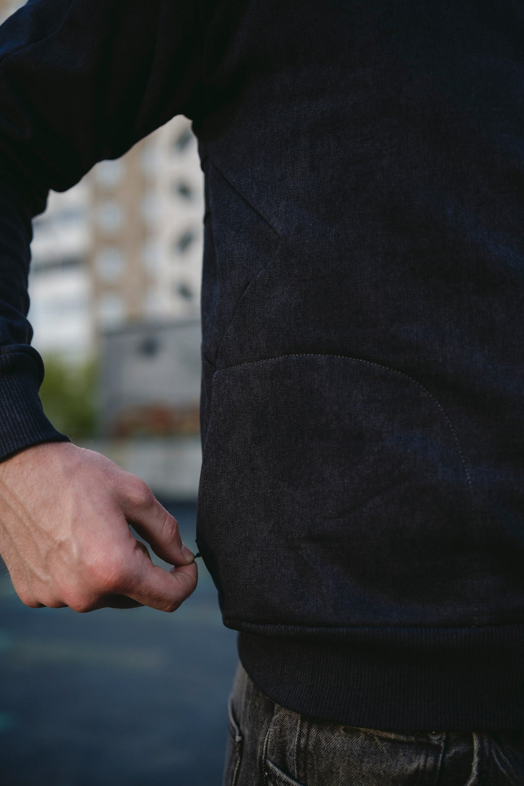 SWEATSHIRT LOGO ANTHRACITE