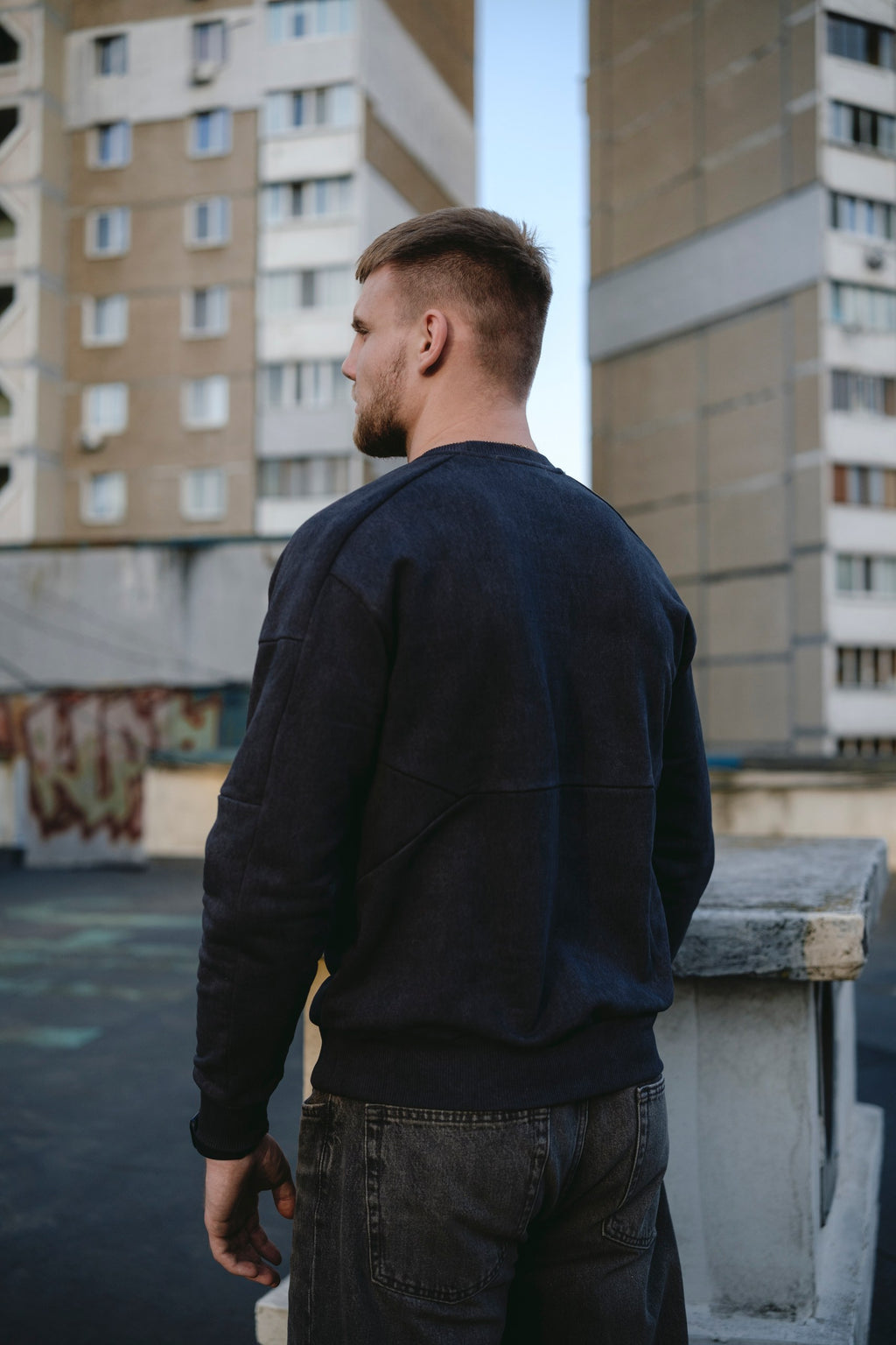 SWEATSHIRT LOGO ANTHRACITE