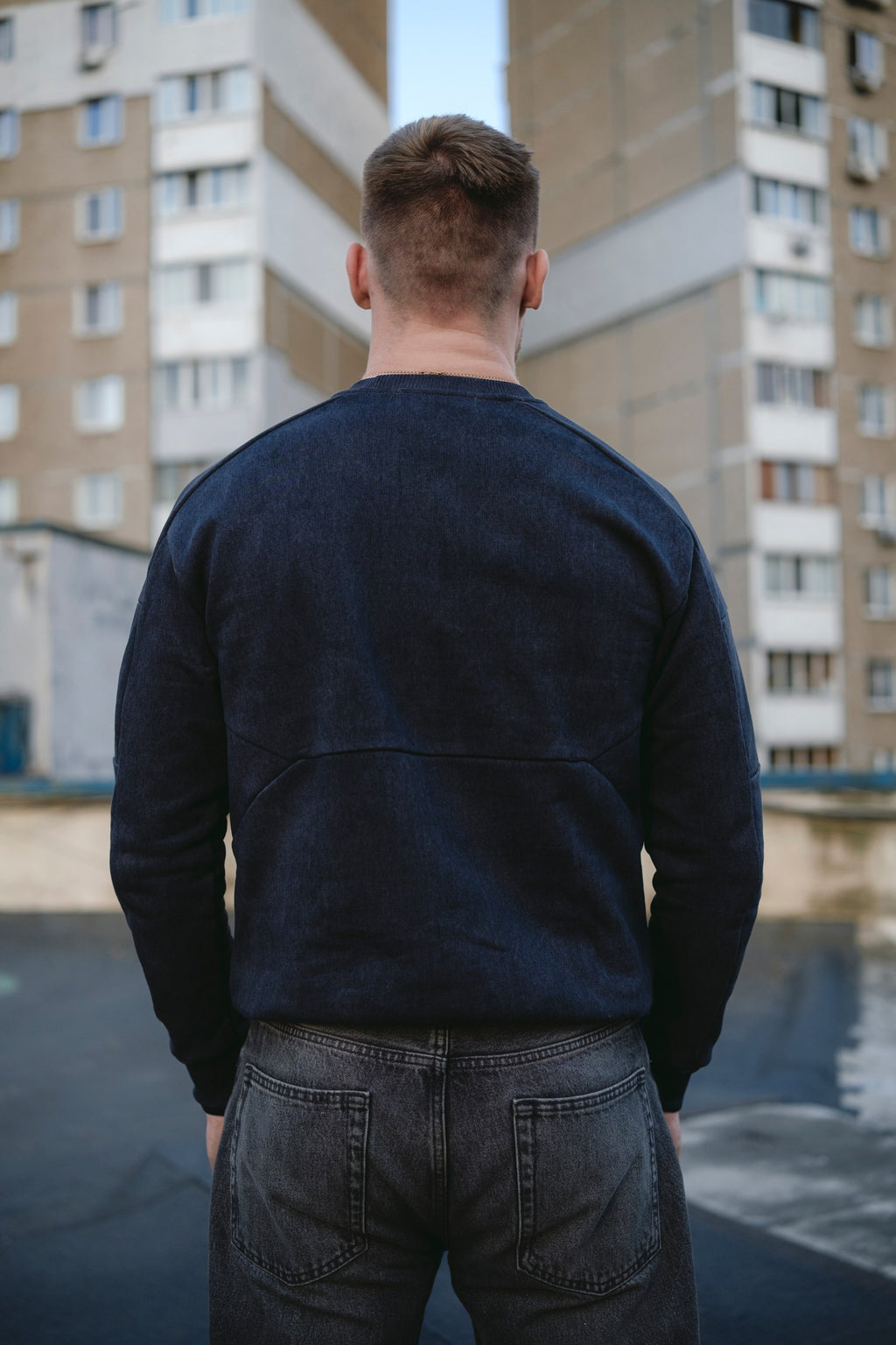 SWEATSHIRT LOGO ANTHRACITE