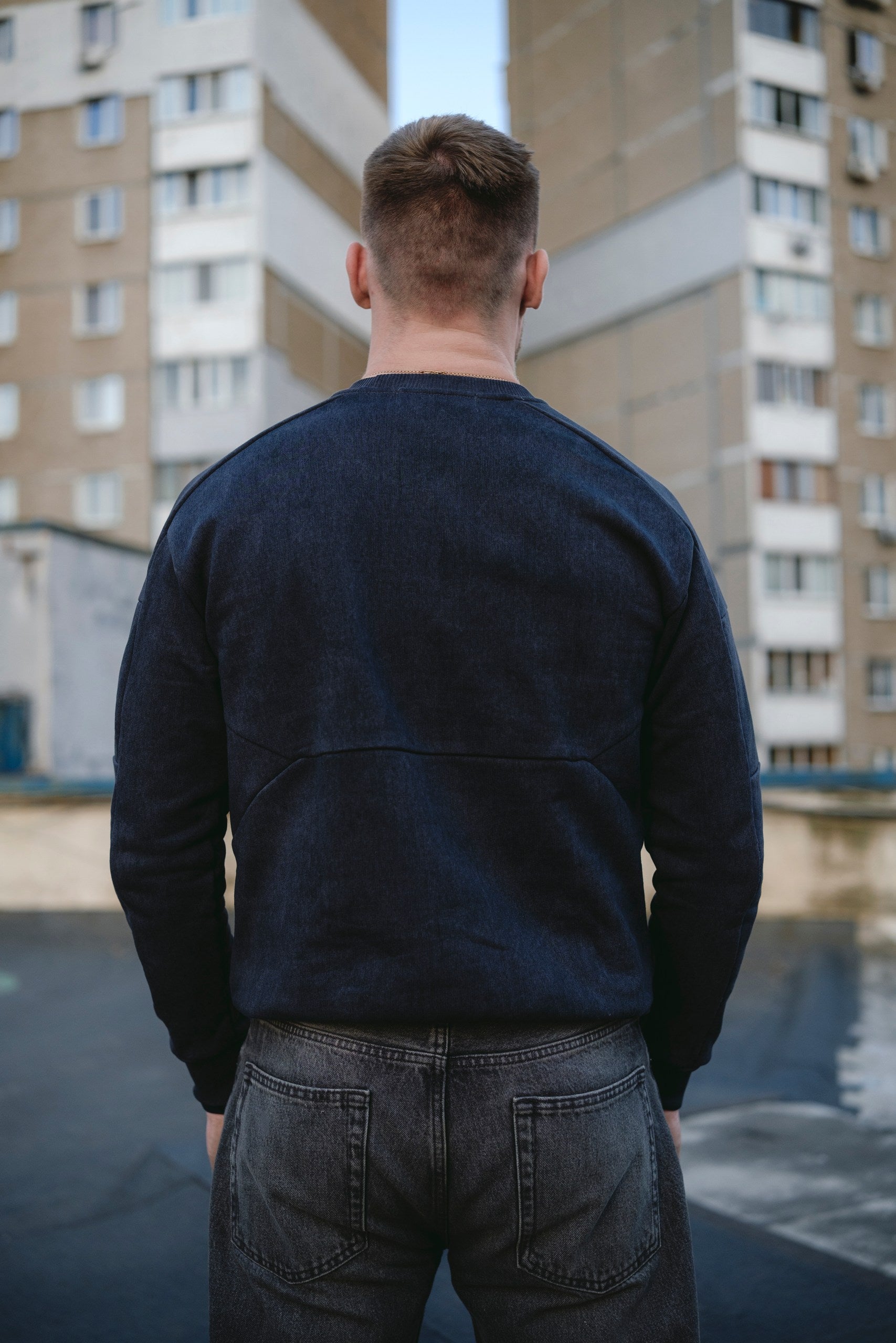 SWEATSHIRT LOGO ANTHRACITE