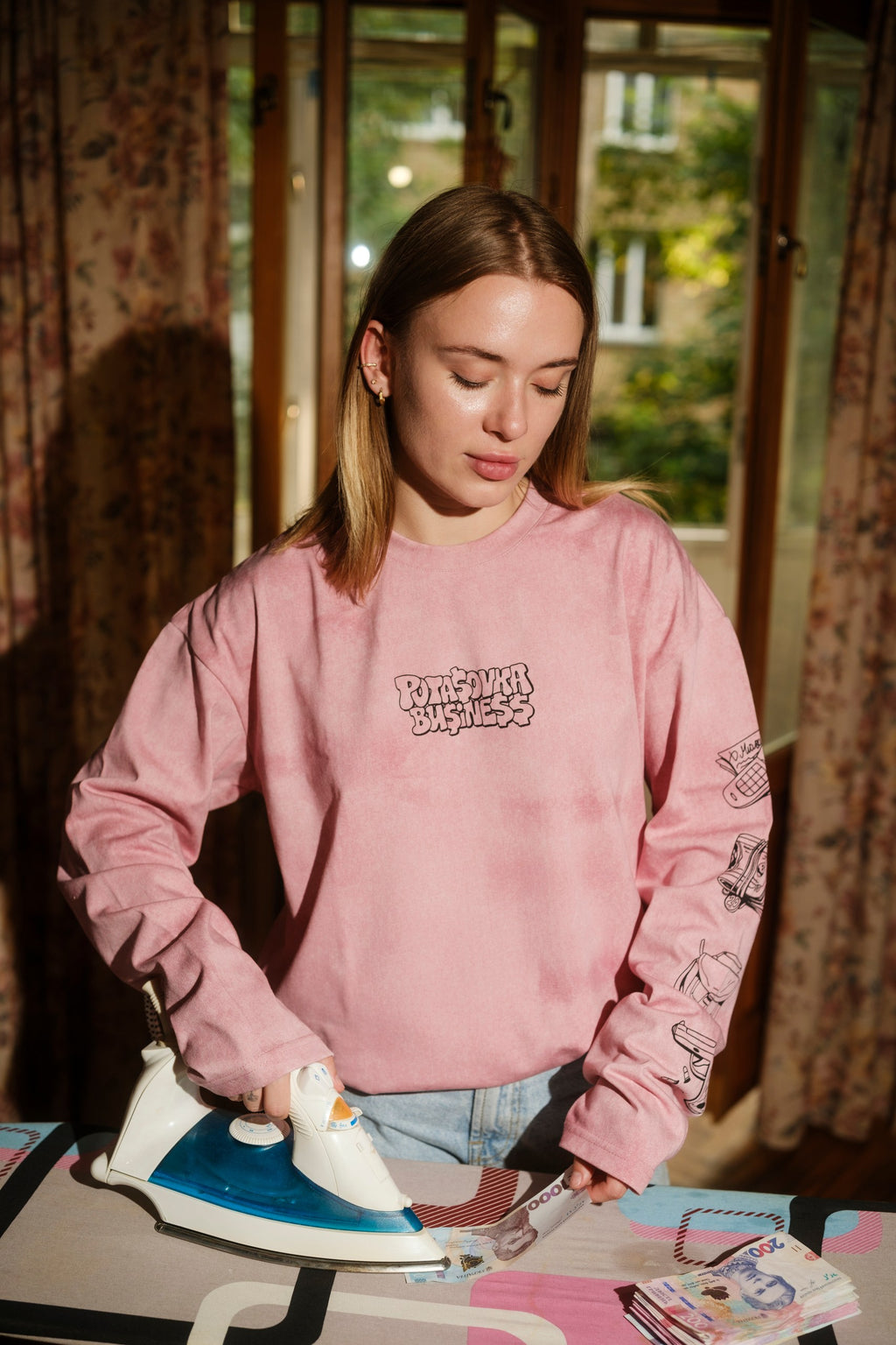 LONG SLEEVE  BUSINESS FLOW PINK