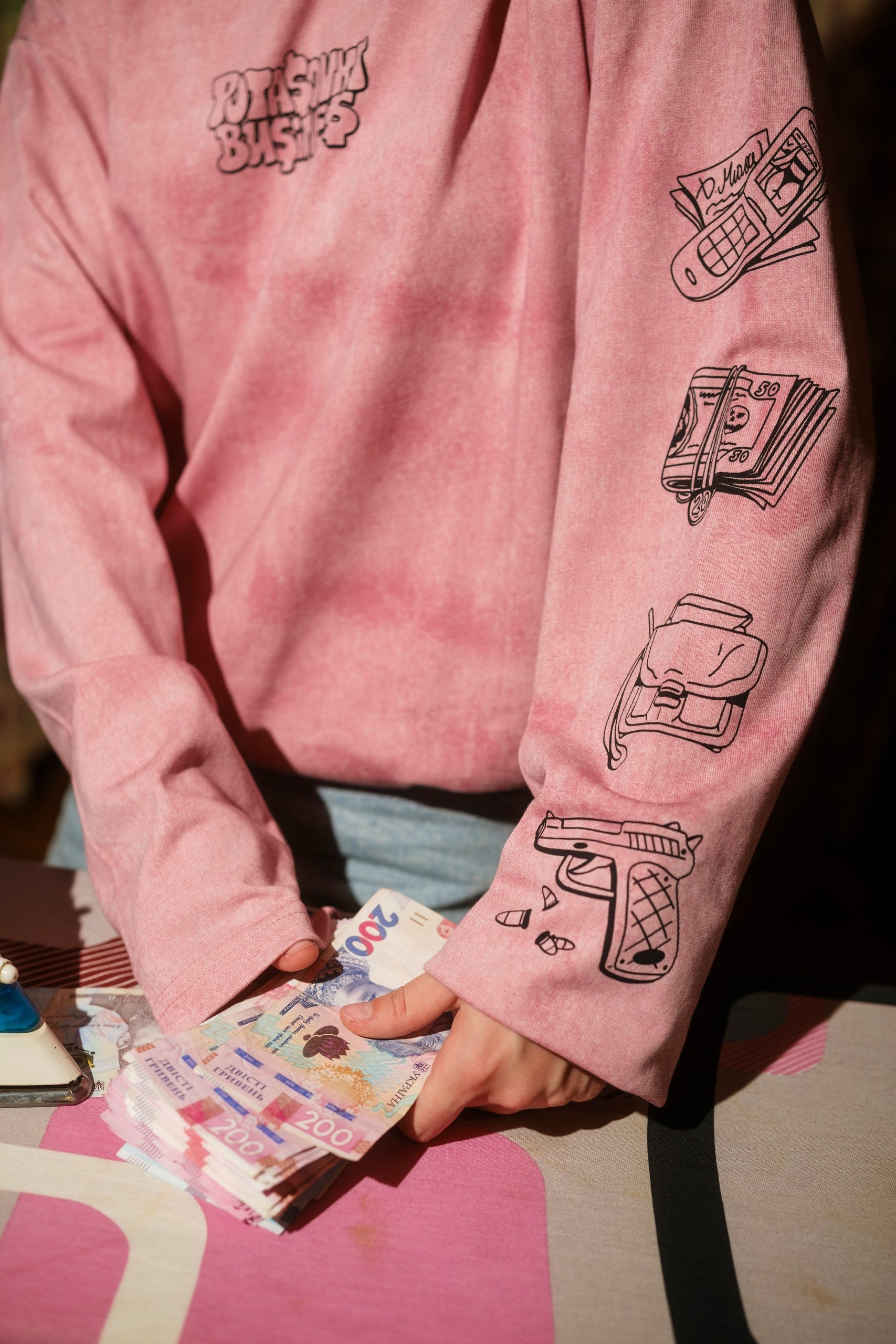 LONG SLEEVE  BUSINESS FLOW PINK