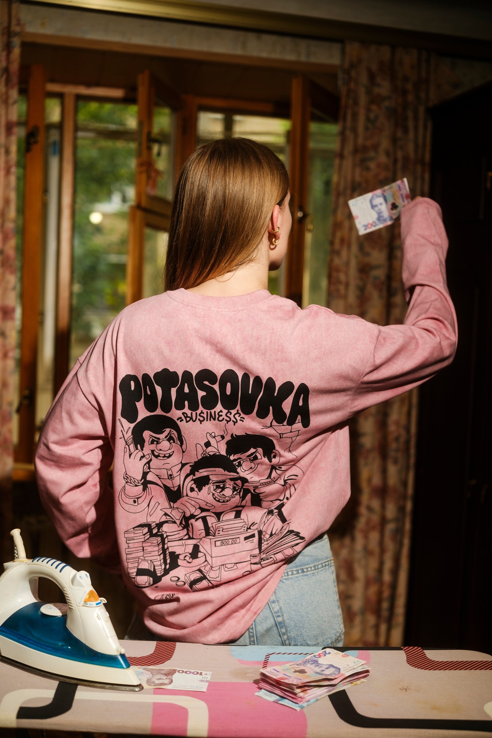 LONG SLEEVE  BUSINESS FLOW PINK