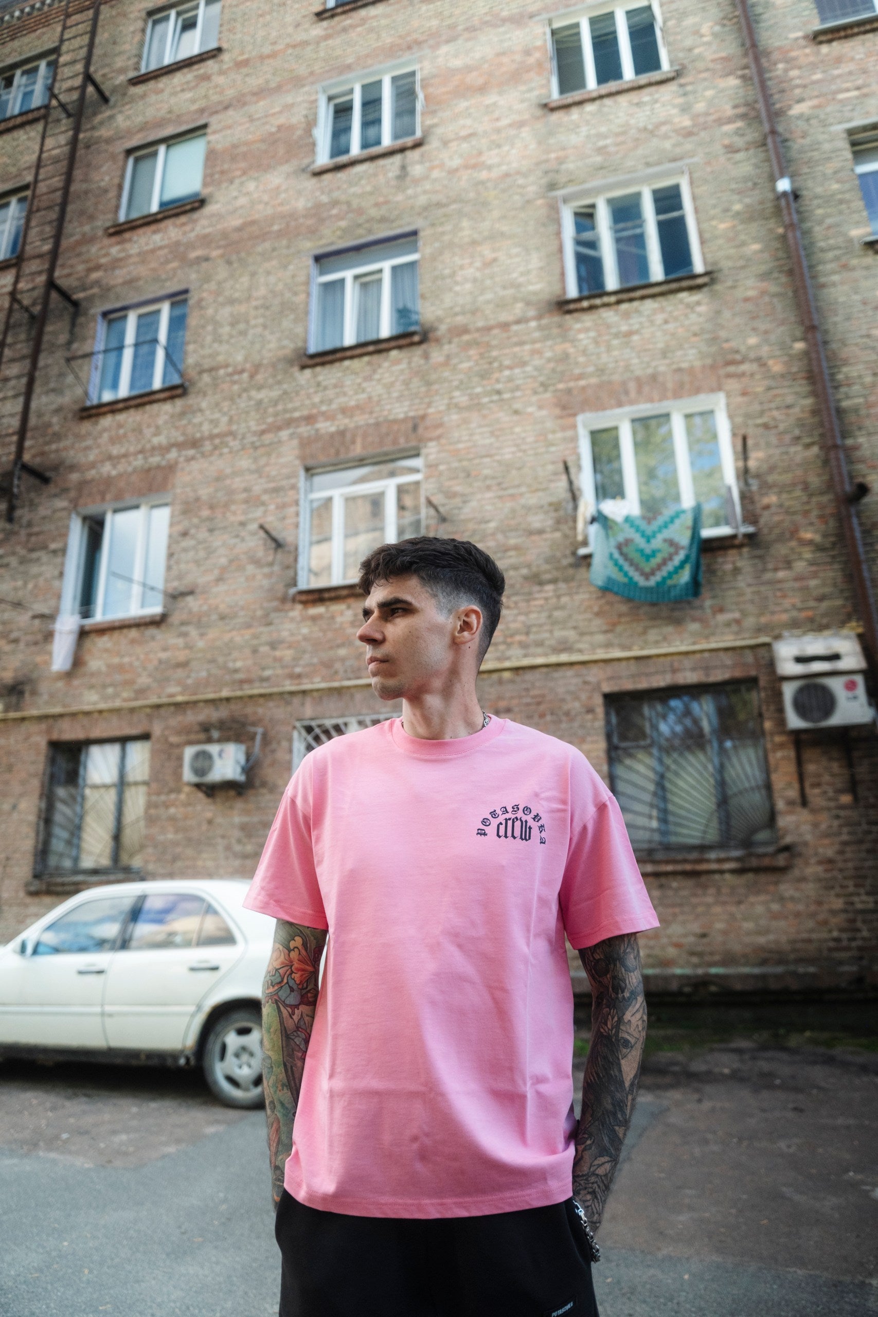 T-SHIRT CREW PINK