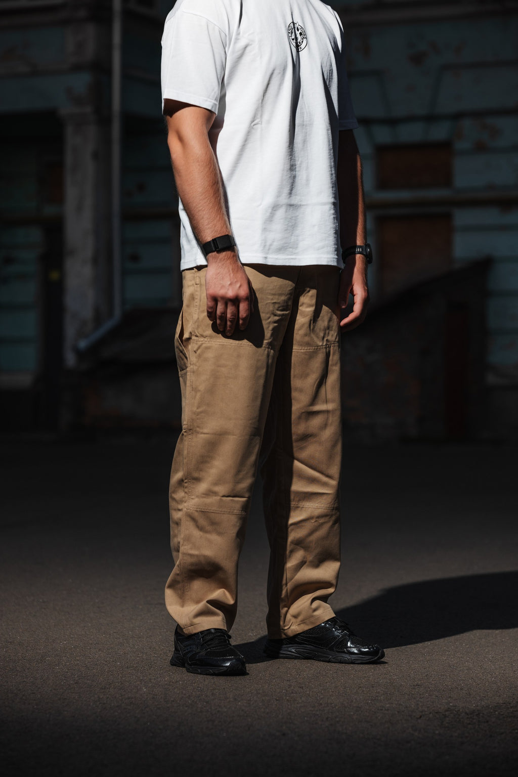 COTTON WORK PANTS BEIGE