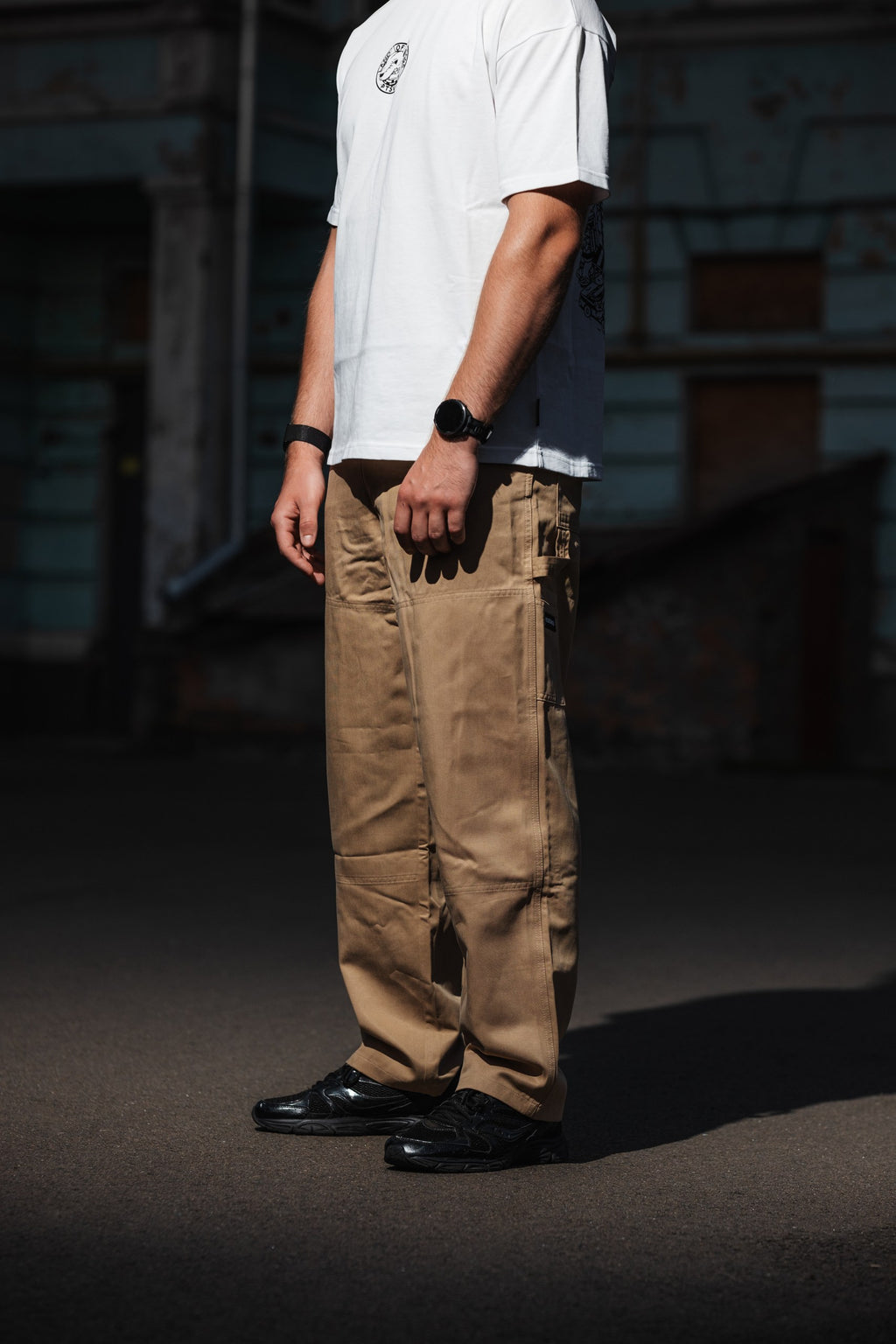 COTTON WORK PANTS BEIGE