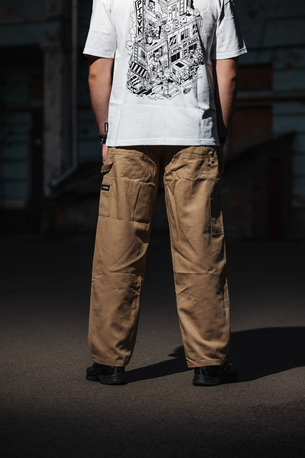 COTTON WORK PANTS BEIGE