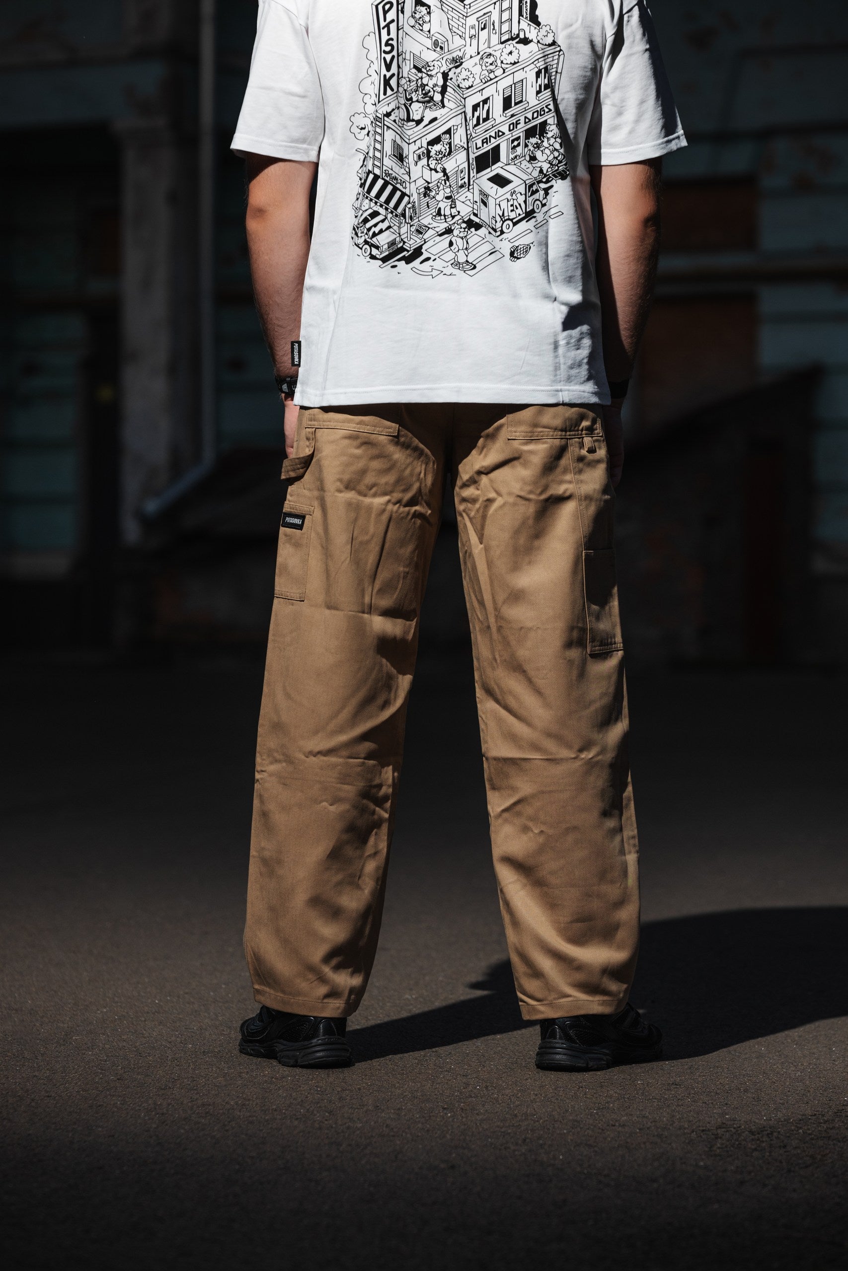 COTTON WORK PANTS BEIGE