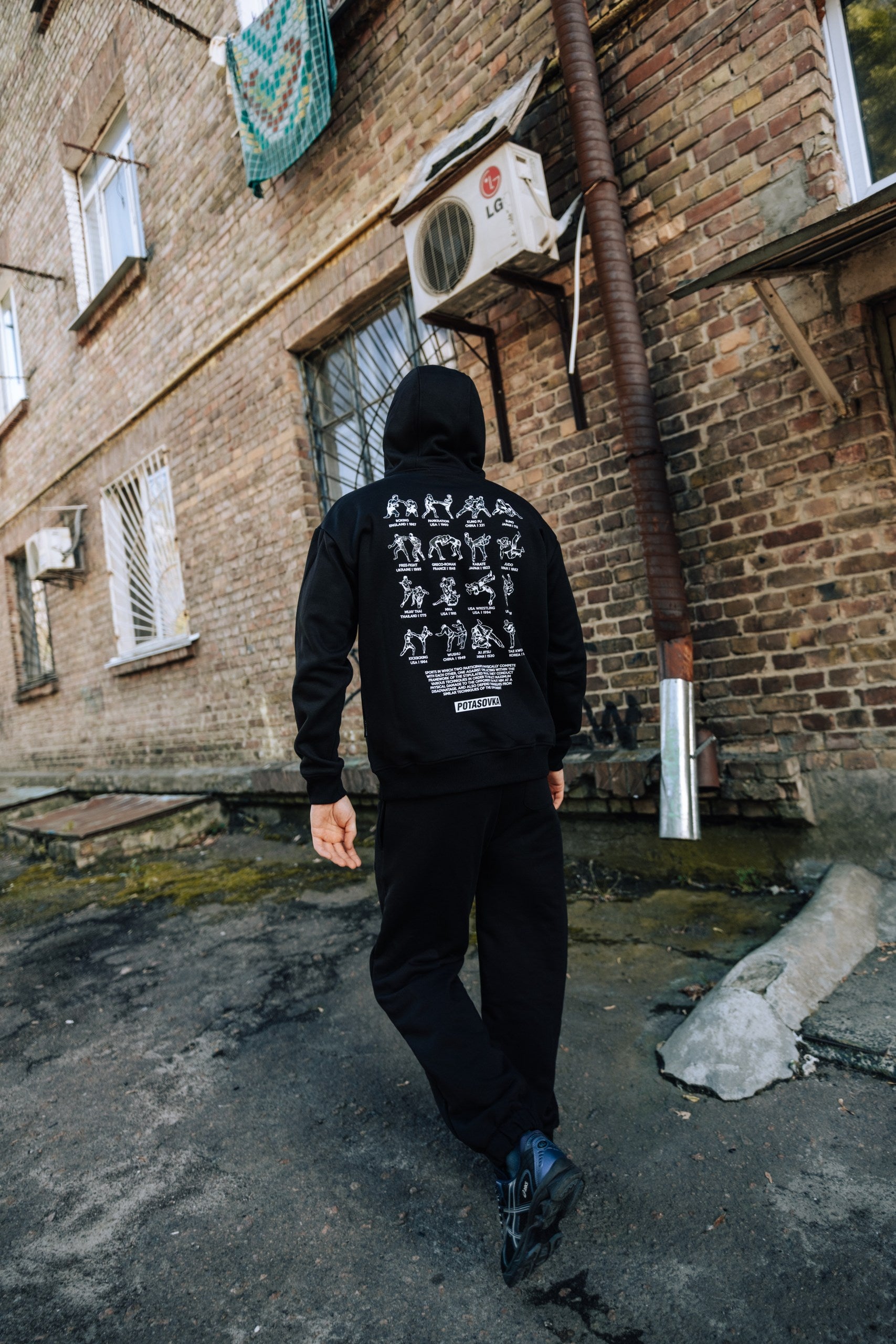 HOODIE MARTIAL ARTS BLACK