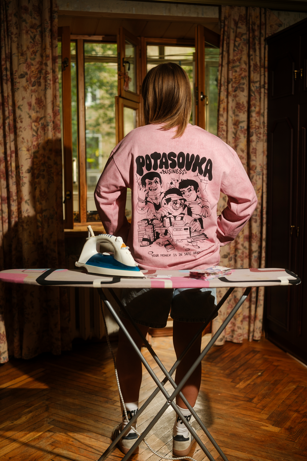 LONG SLEEVE  BUSINESS FLOW PINK