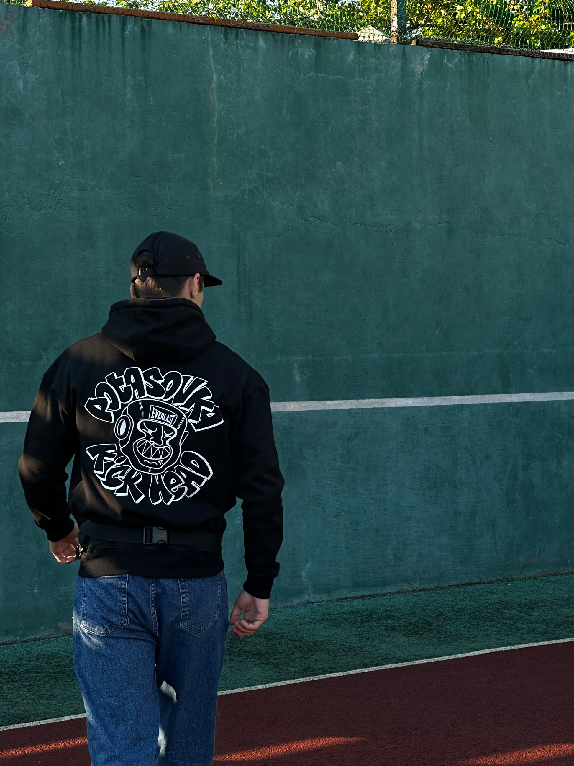 HOODIE KICK HEAD BLACK