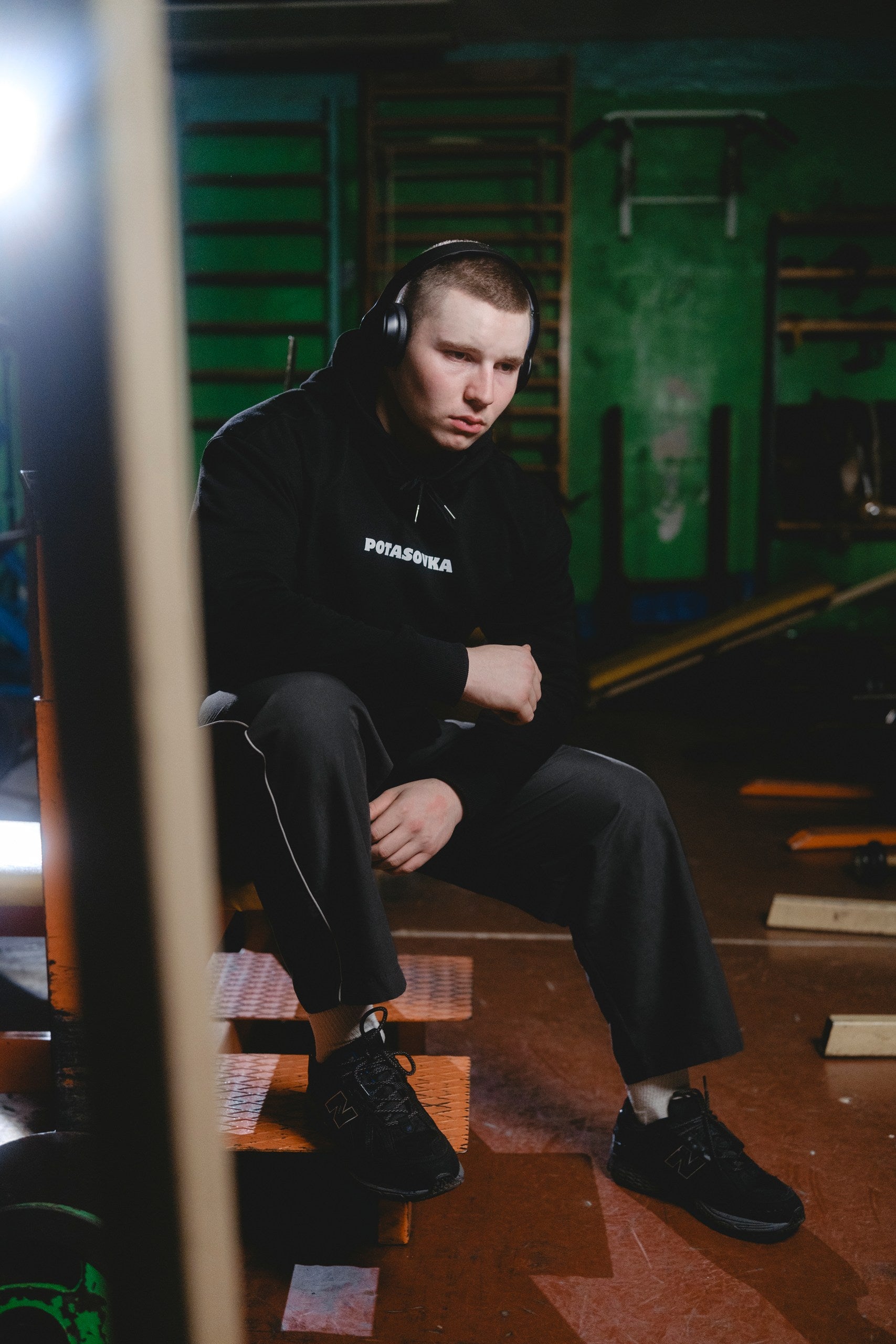 HOODIE PUSH OR DIE BLACK