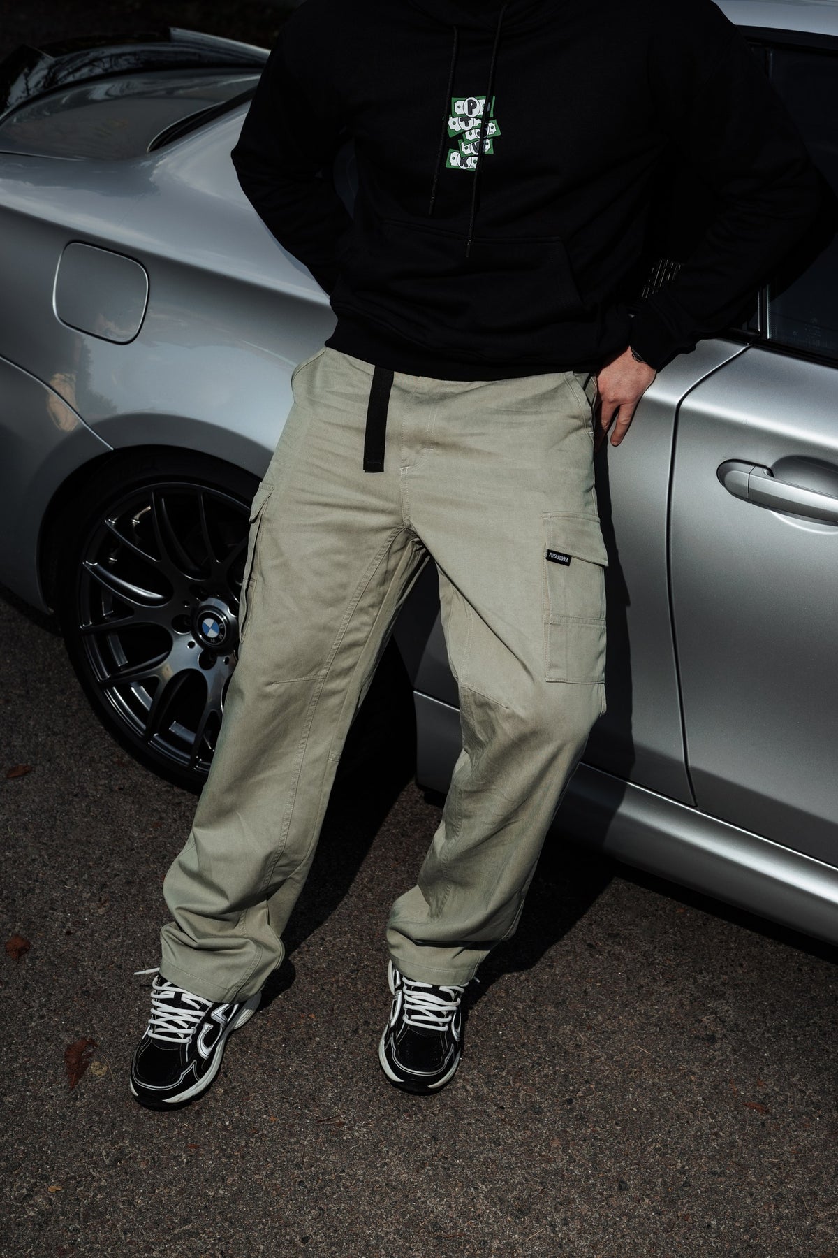 COTTON CARGO PANTS OLIVE