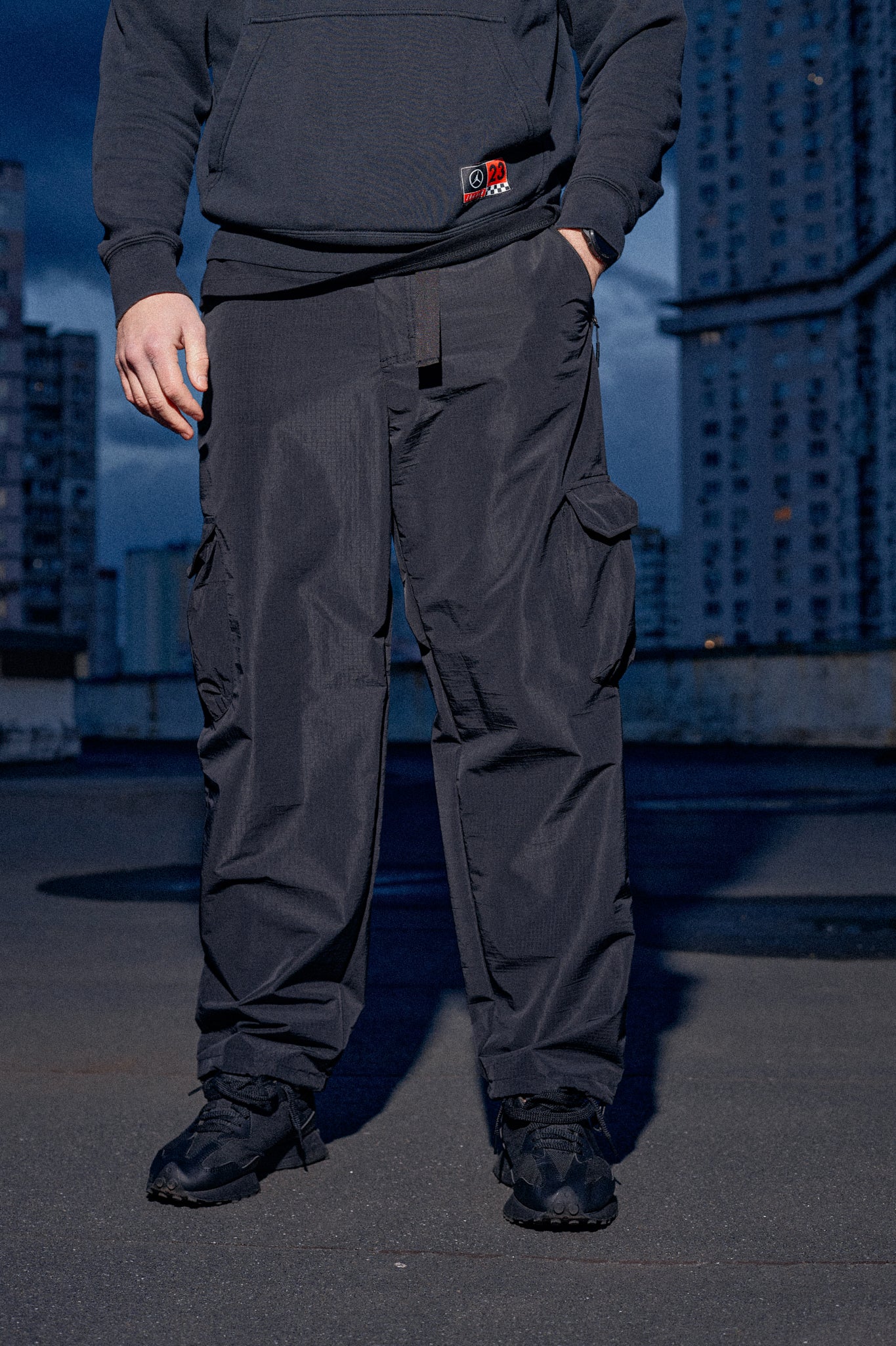 NYLON CARGO PANTS